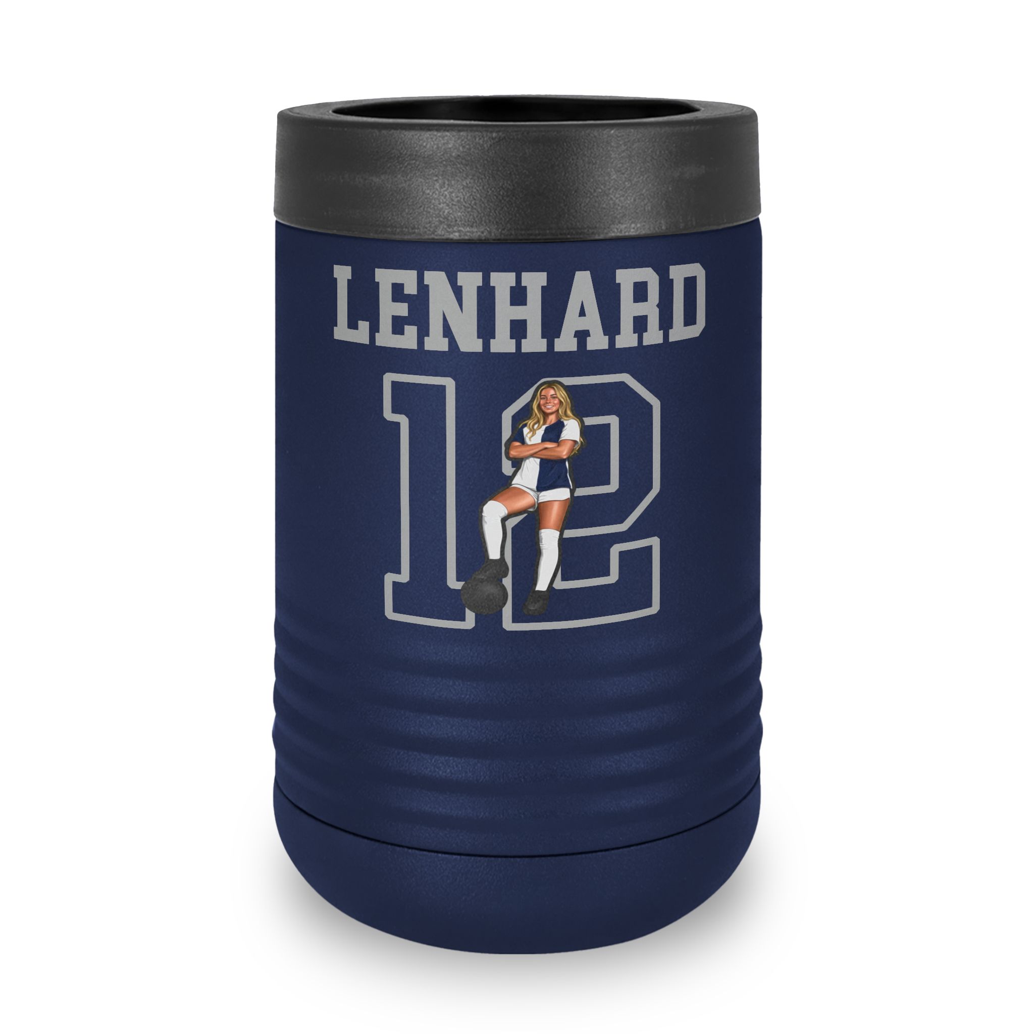 Stainless Can Cooler — character_shirsey in Navy