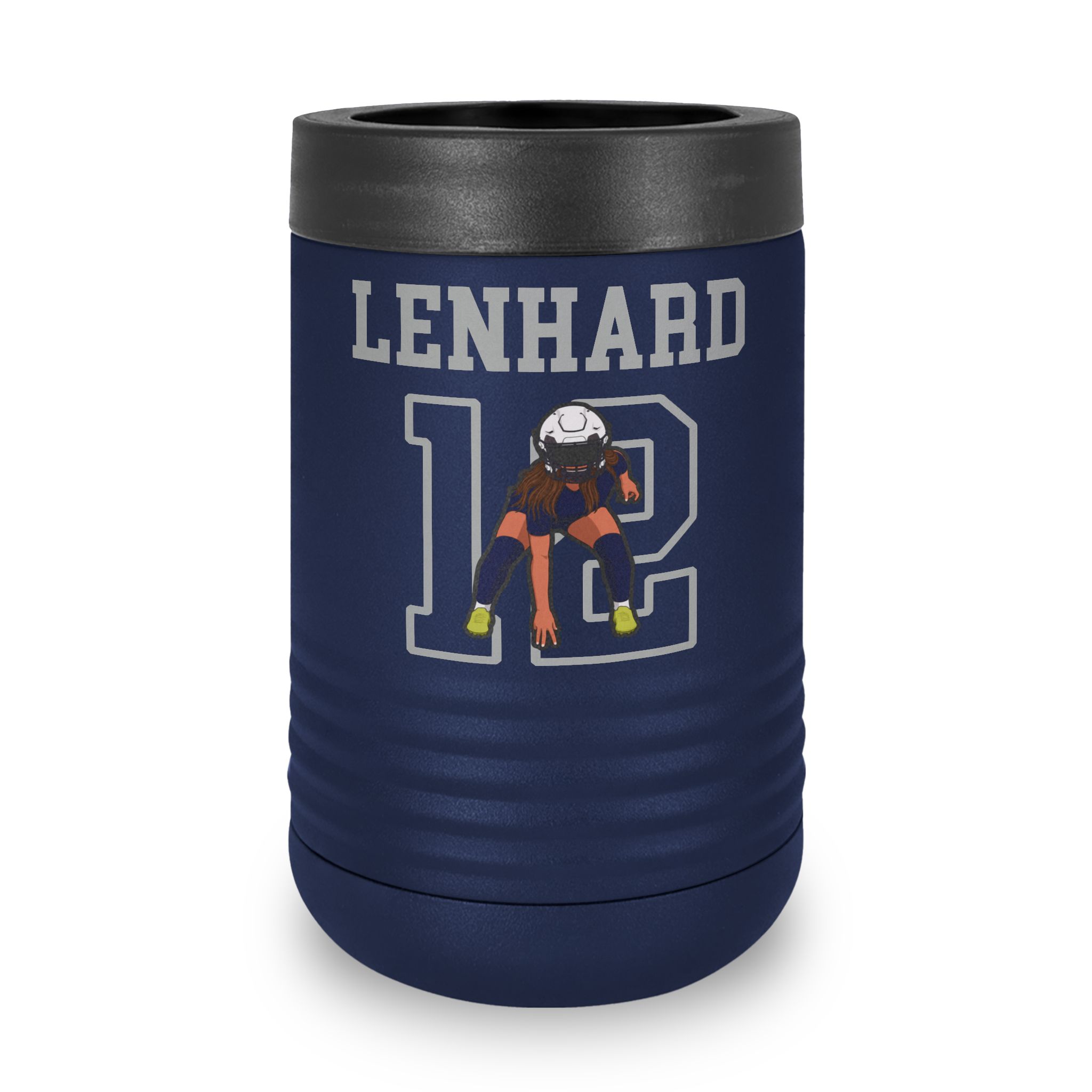 Stainless Can Cooler — character_shirsey in Navy
