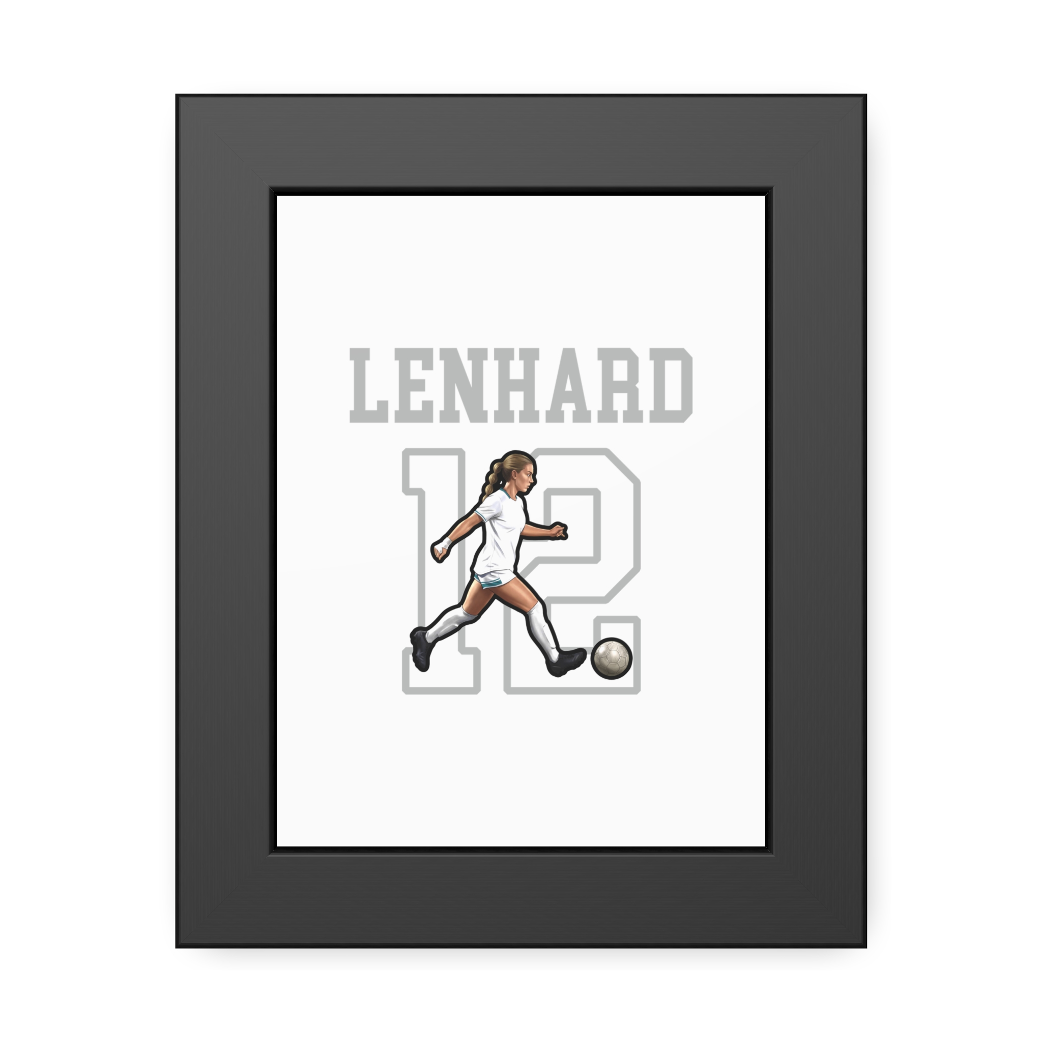Framed Poster — character_shirsey in Black