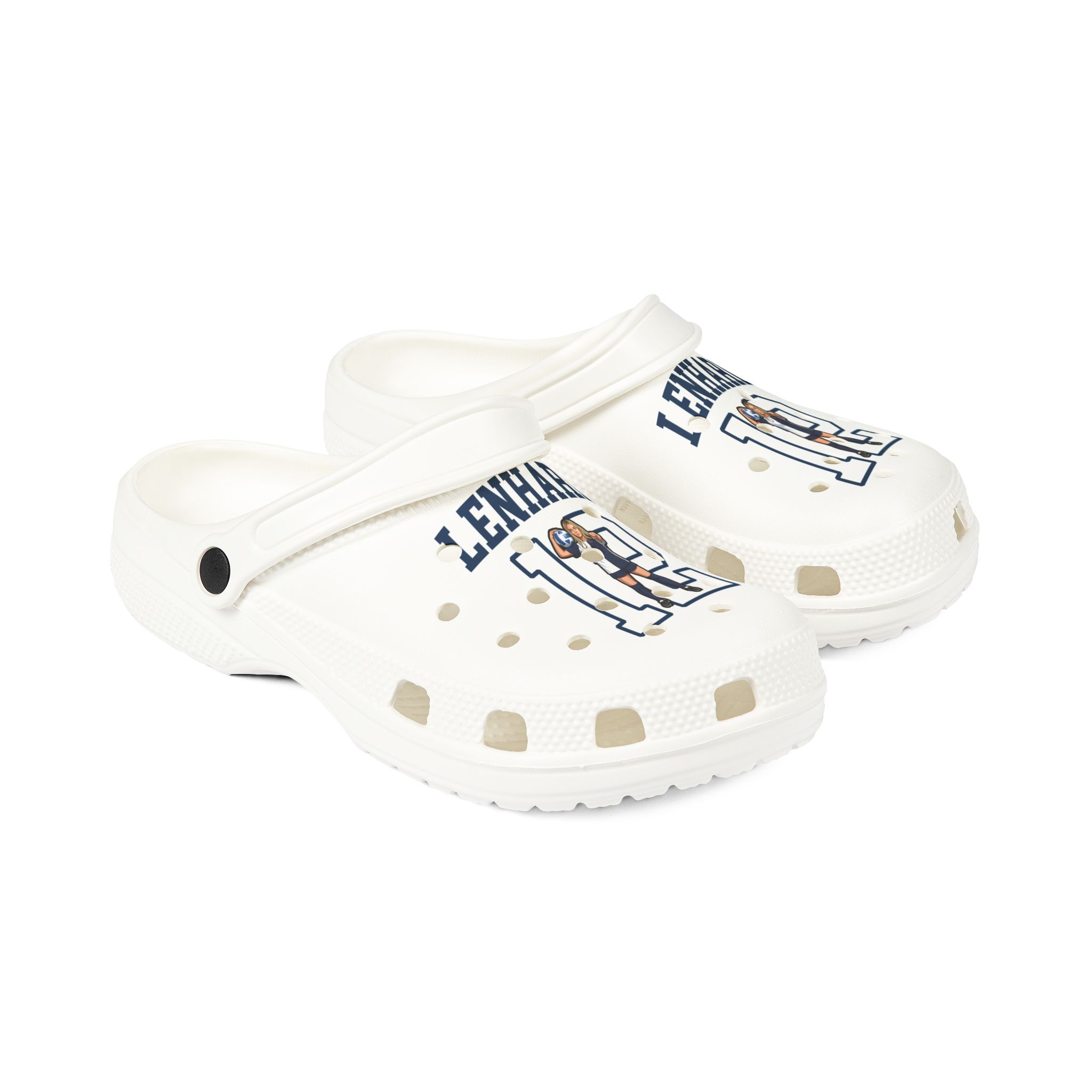 Rubber Clogs — character_shirsey in White