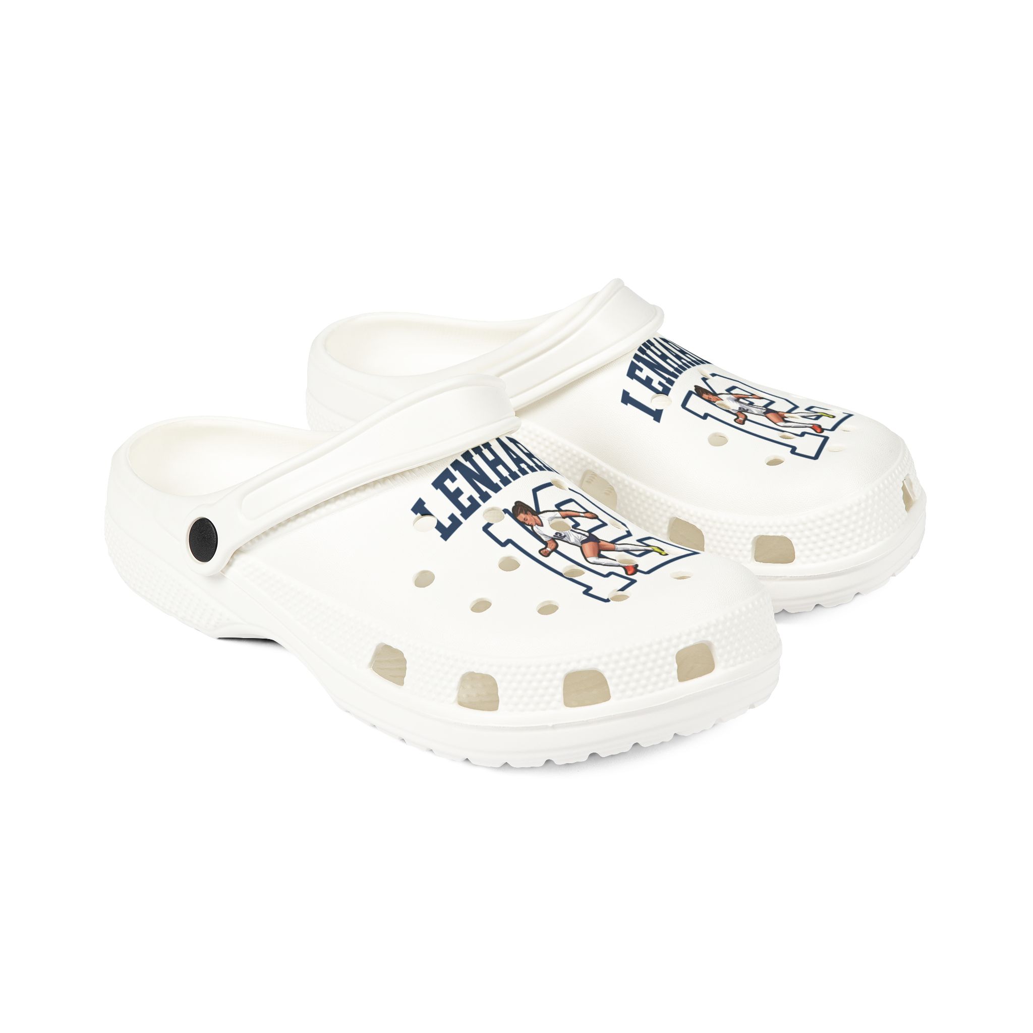 Rubber Clogs — character_shirsey in White