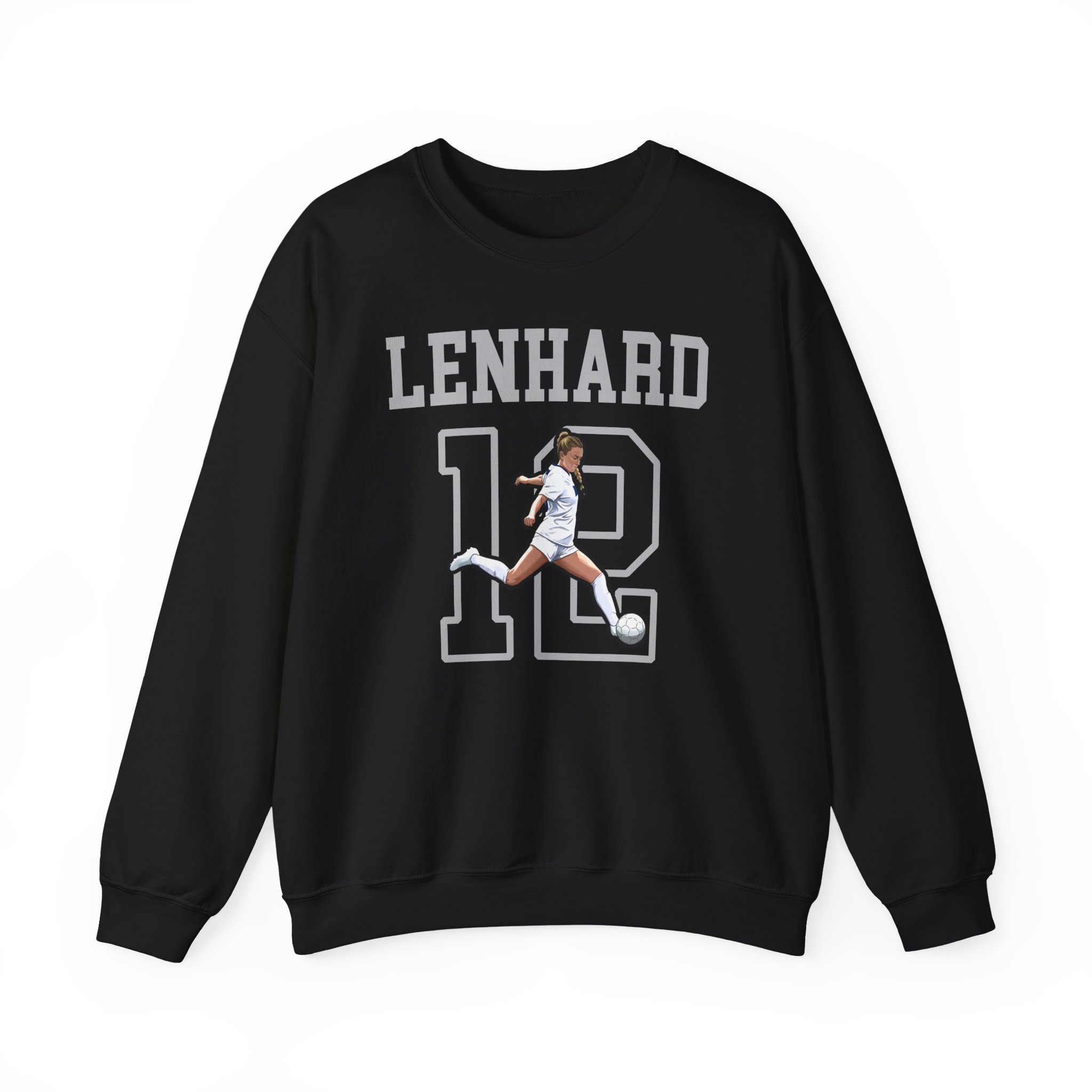 Crewneck Sweatshirt — character_shirsey in Black