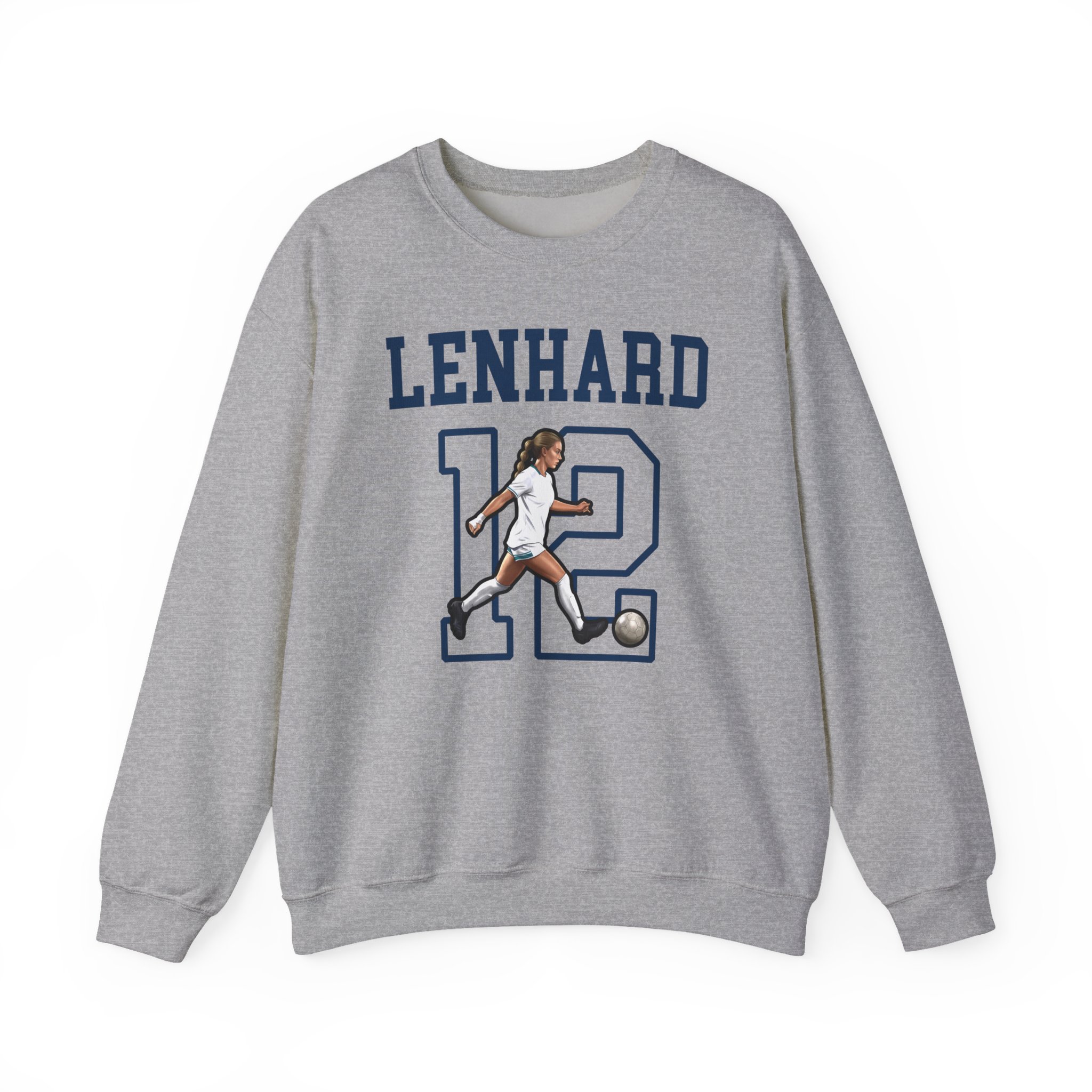 Crewneck Sweatshirt — character_shirsey in Grey