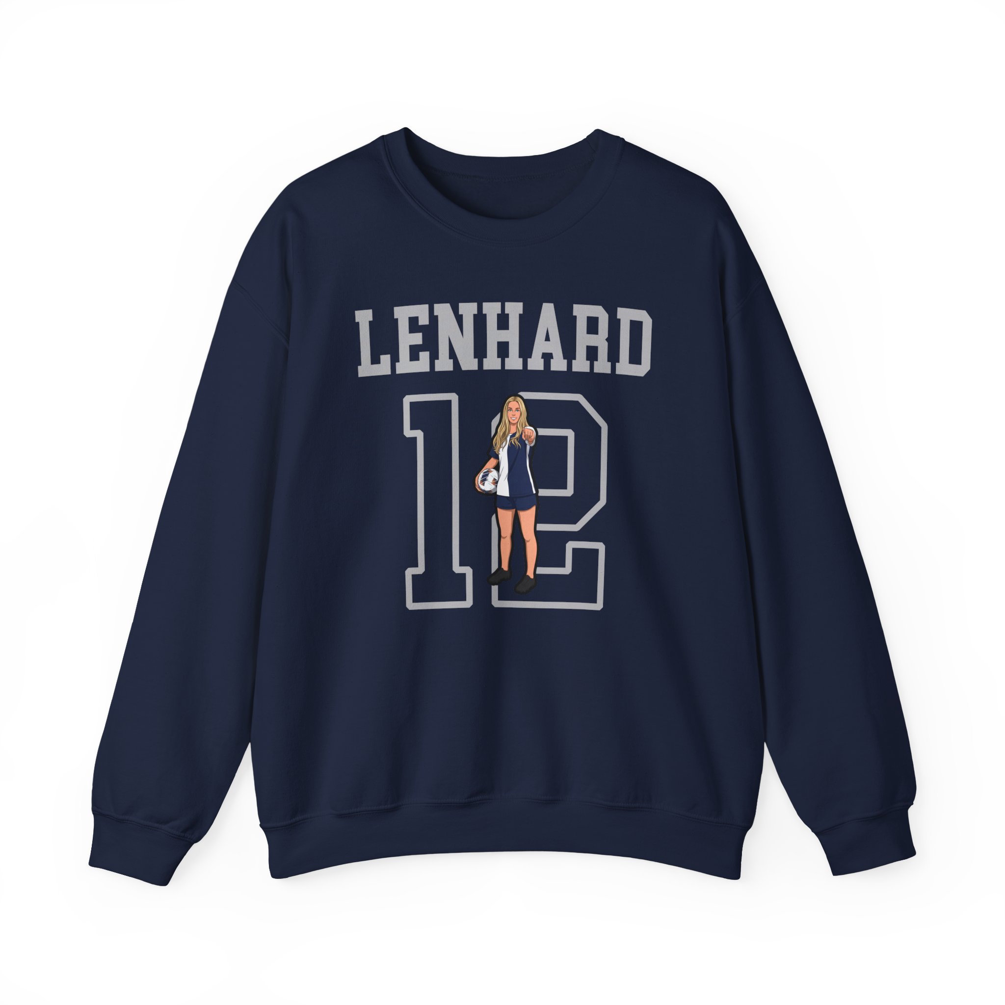 Crewneck Sweatshirt — character_shirsey in Navy