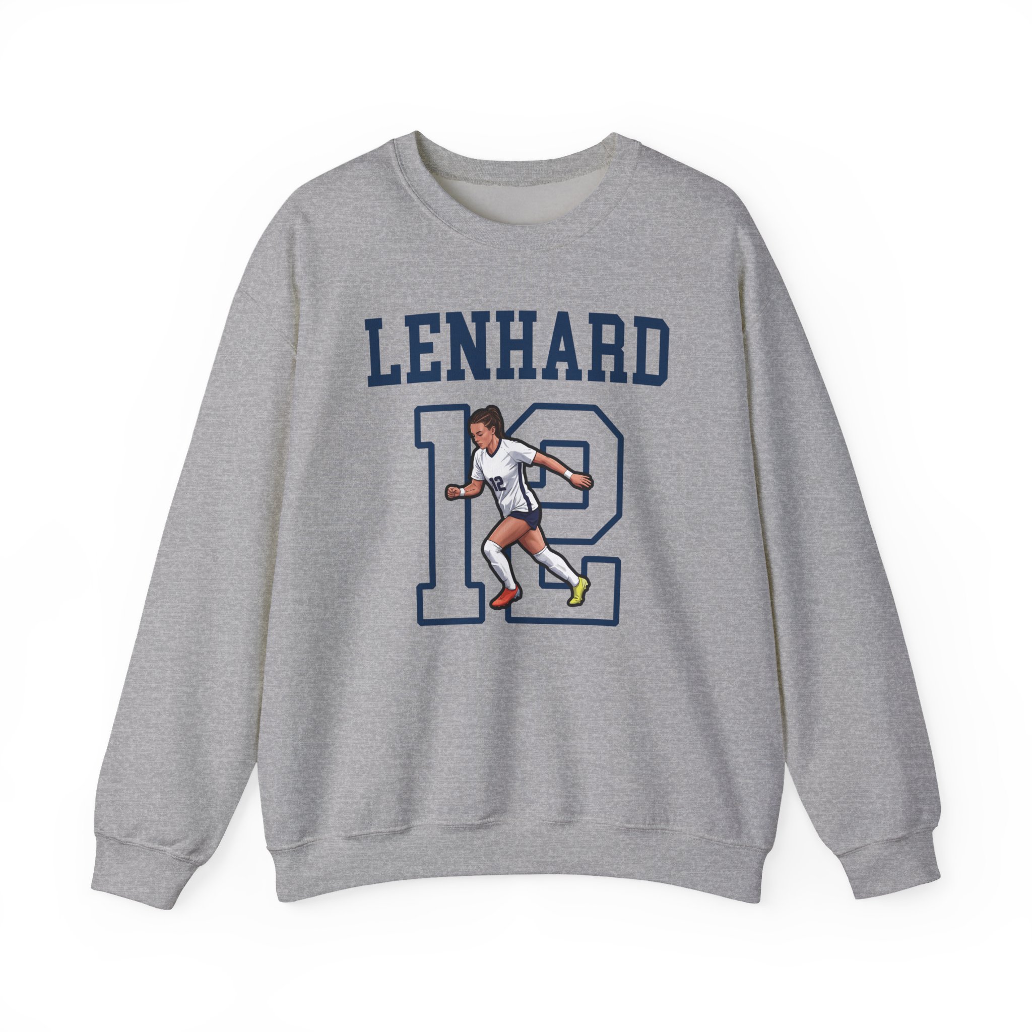 Crewneck Sweatshirt — character_shirsey in Grey