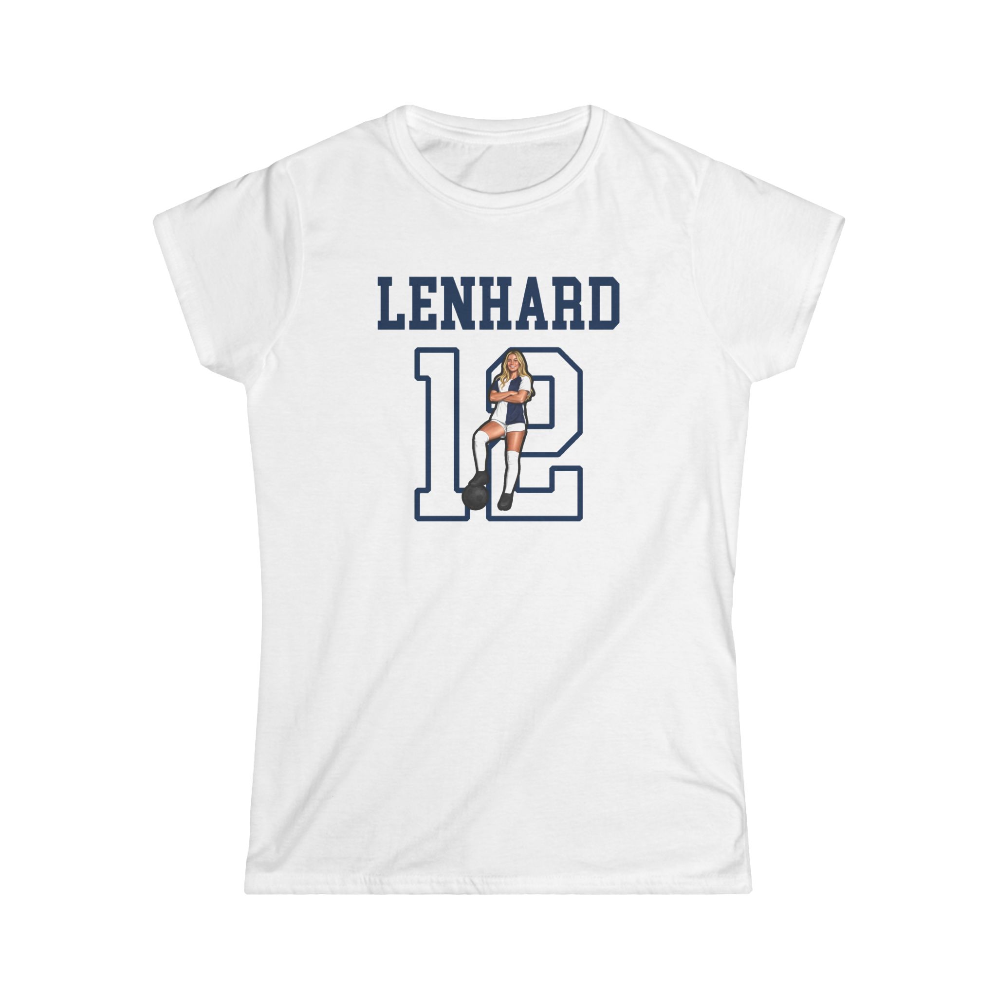 Women's Softstyle Tee — character_shirsey in White