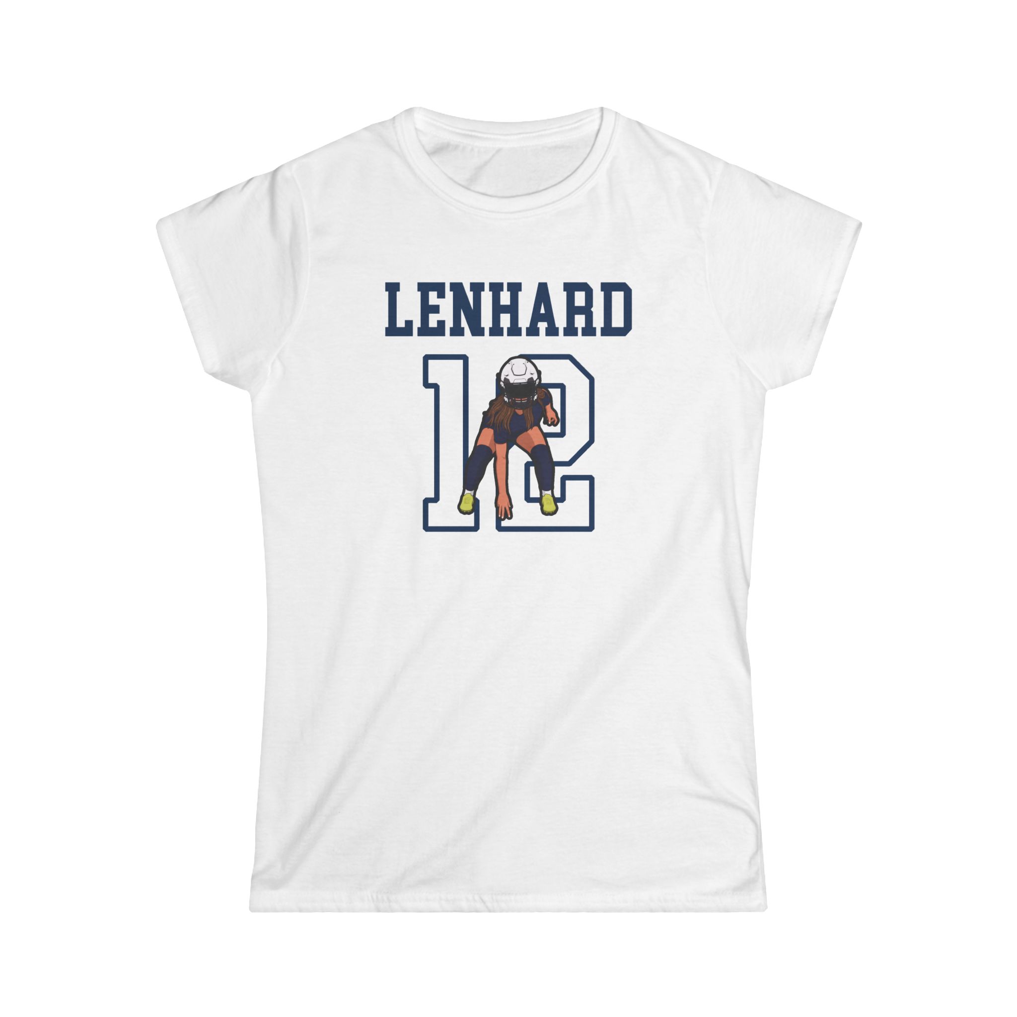 Women's Softstyle Tee — character_shirsey in White