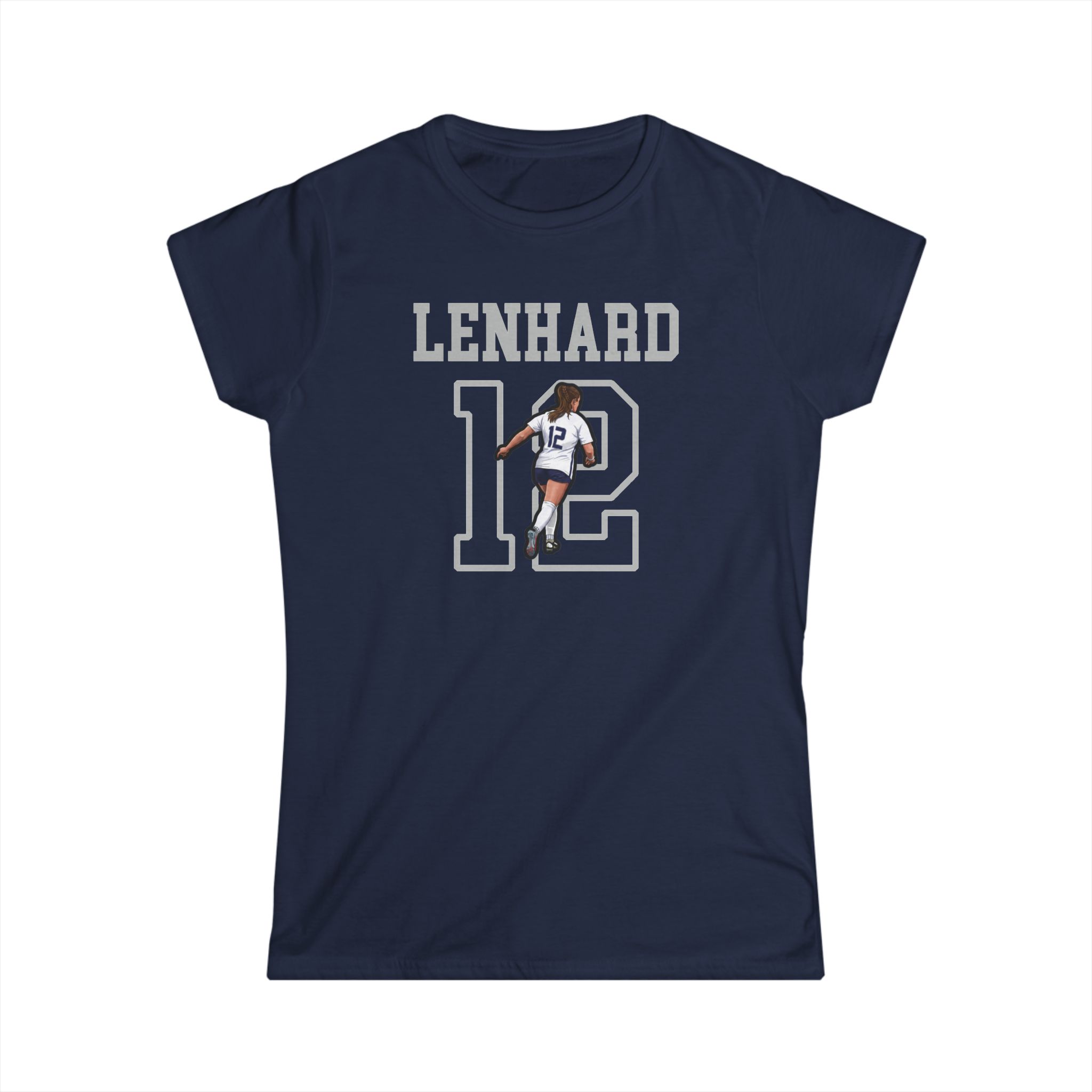 Women's Softstyle Tee — character_shirsey in Navy