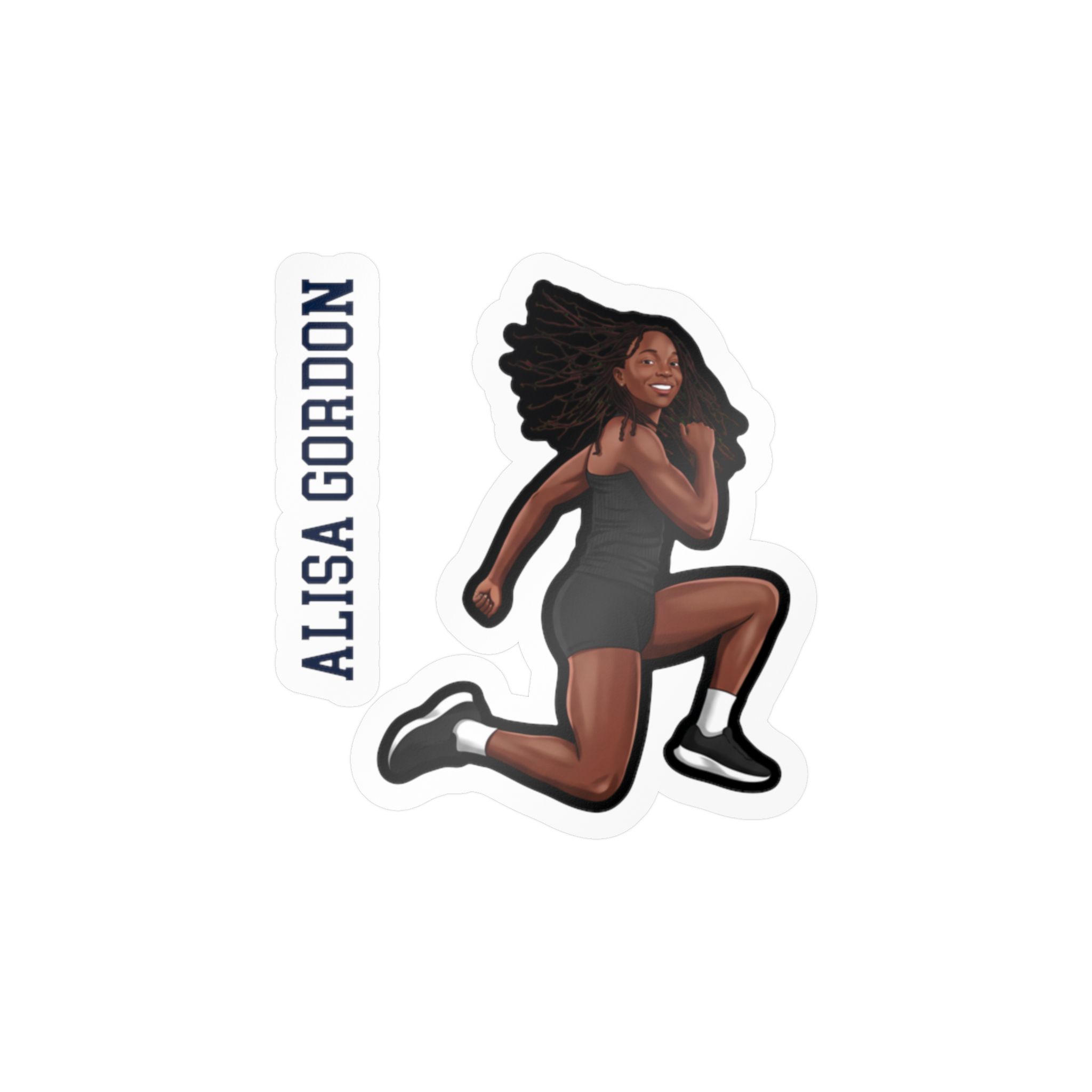 Vinyl Sticker — character_name_vertical in Classic