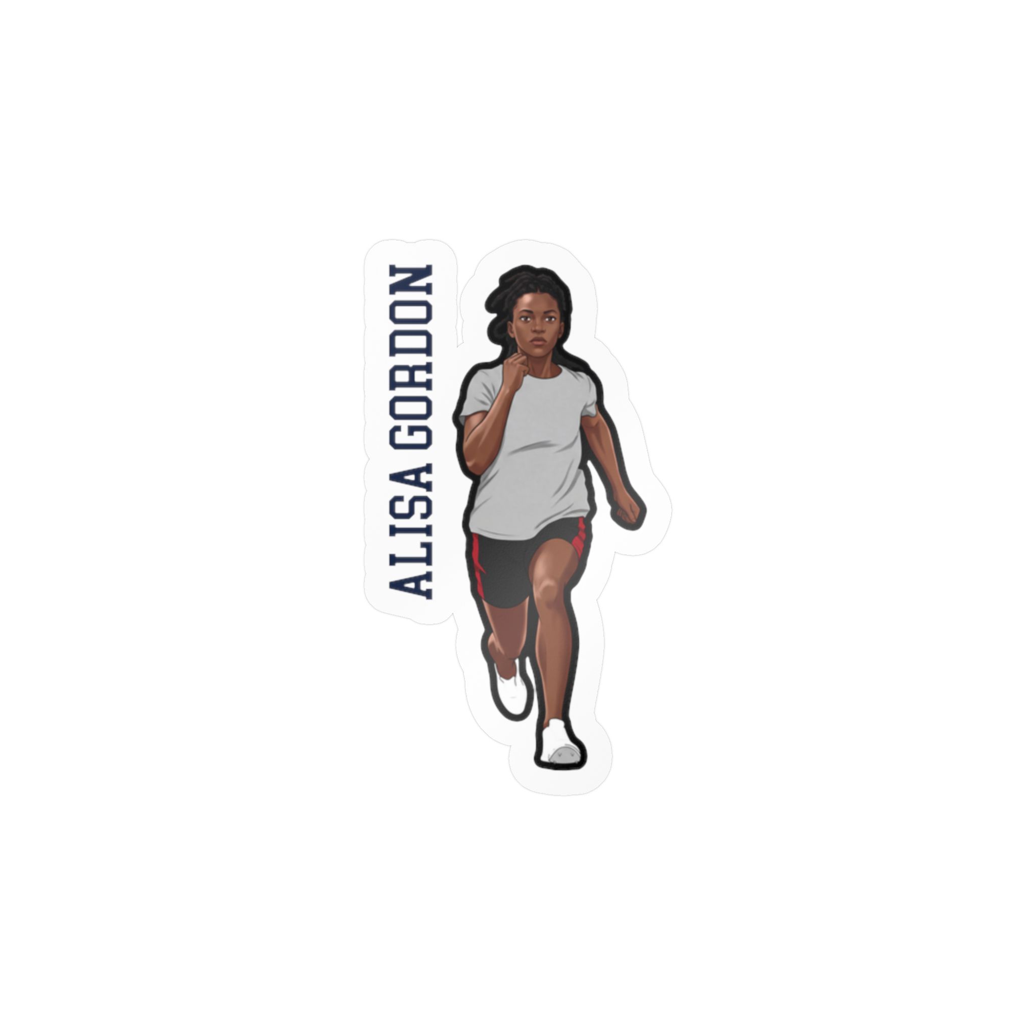 Vinyl Sticker — character_name_vertical in Classic