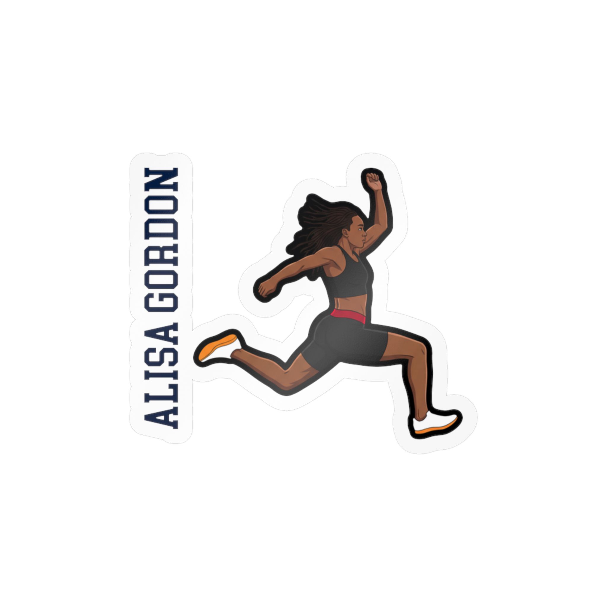 Vinyl Sticker — character_name_vertical in Classic
