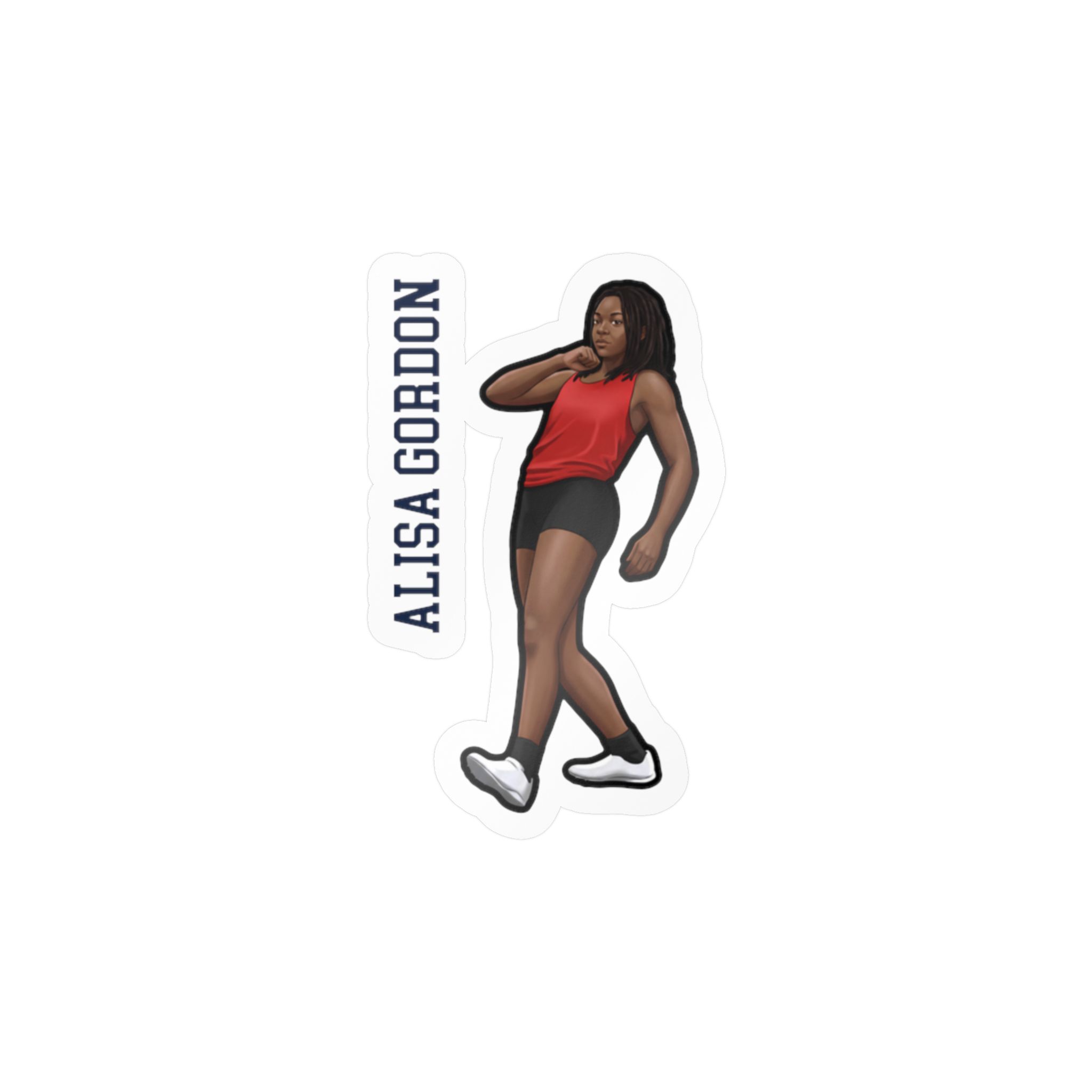 Vinyl Sticker — character_name_vertical in Classic