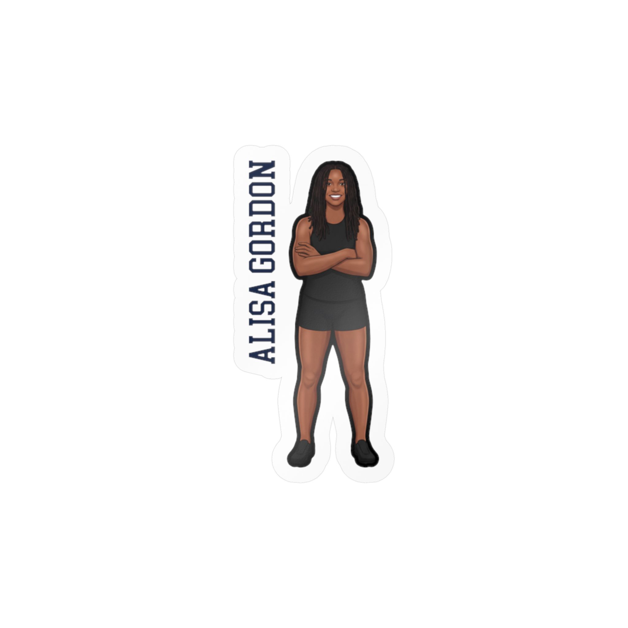 Vinyl Sticker — character_name_vertical in Classic