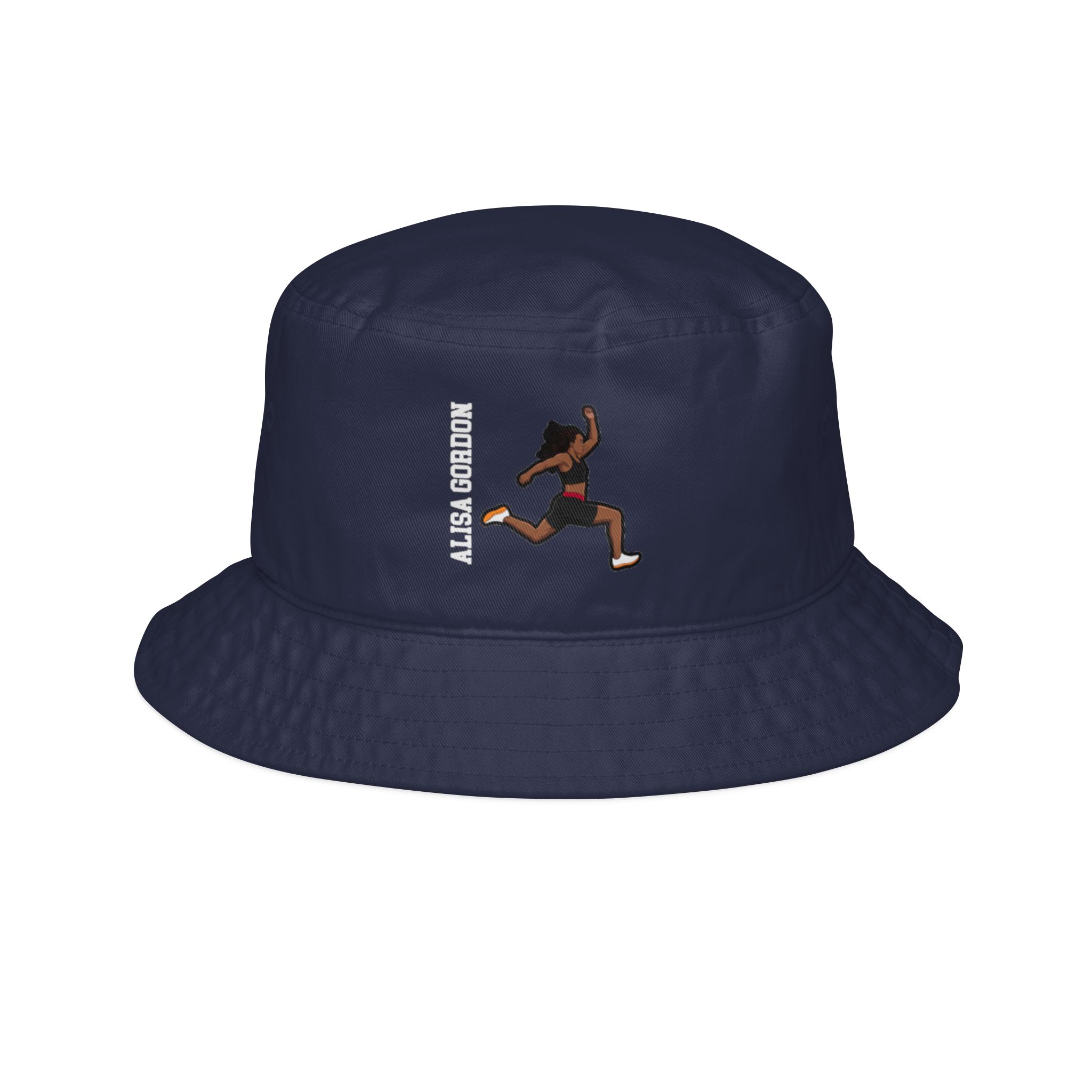 Bucket Hat — character_name_vertical in Navy