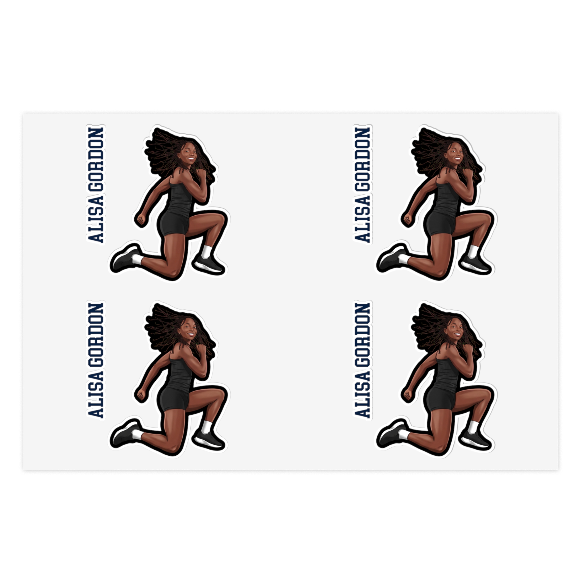 Sticker Sheet — character_name_vertical in Classic