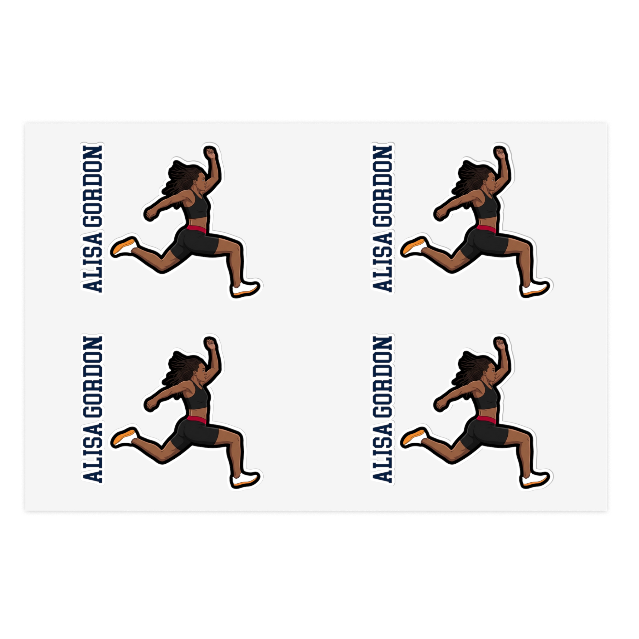 Sticker Sheet — character_name_vertical in Classic