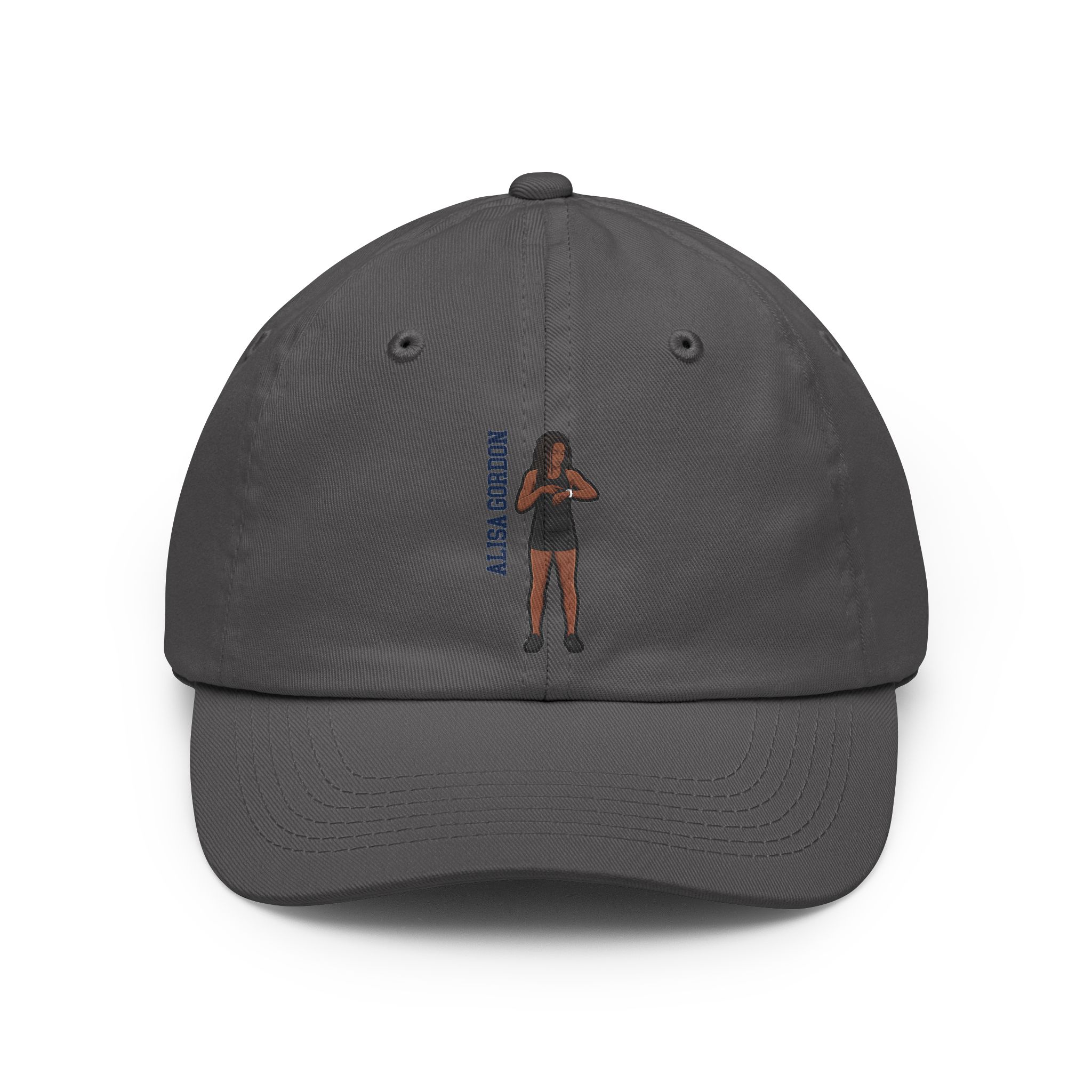 Classic Cap — character_name_vertical in Grey