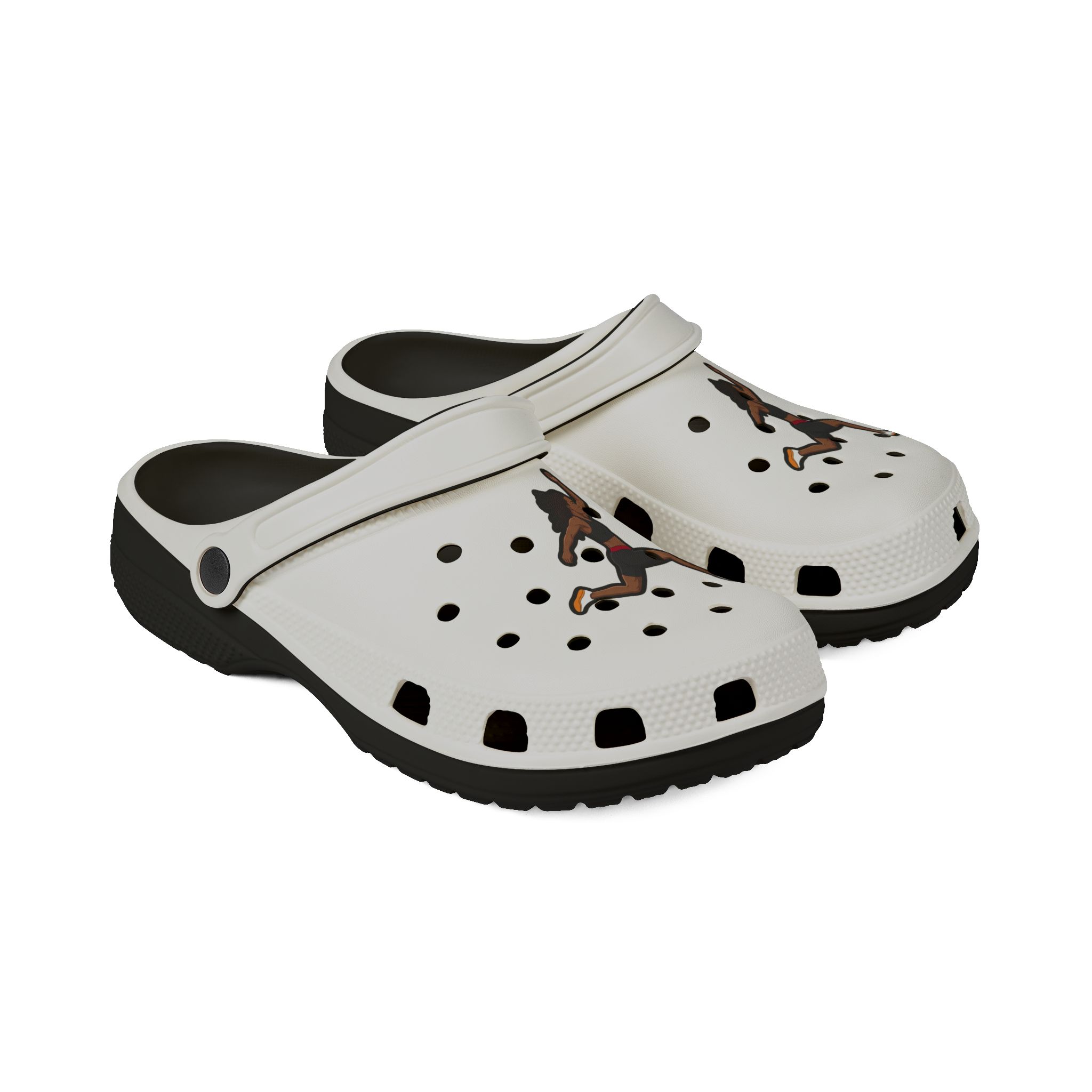 Rubber Clogs — character_name_vertical in Black