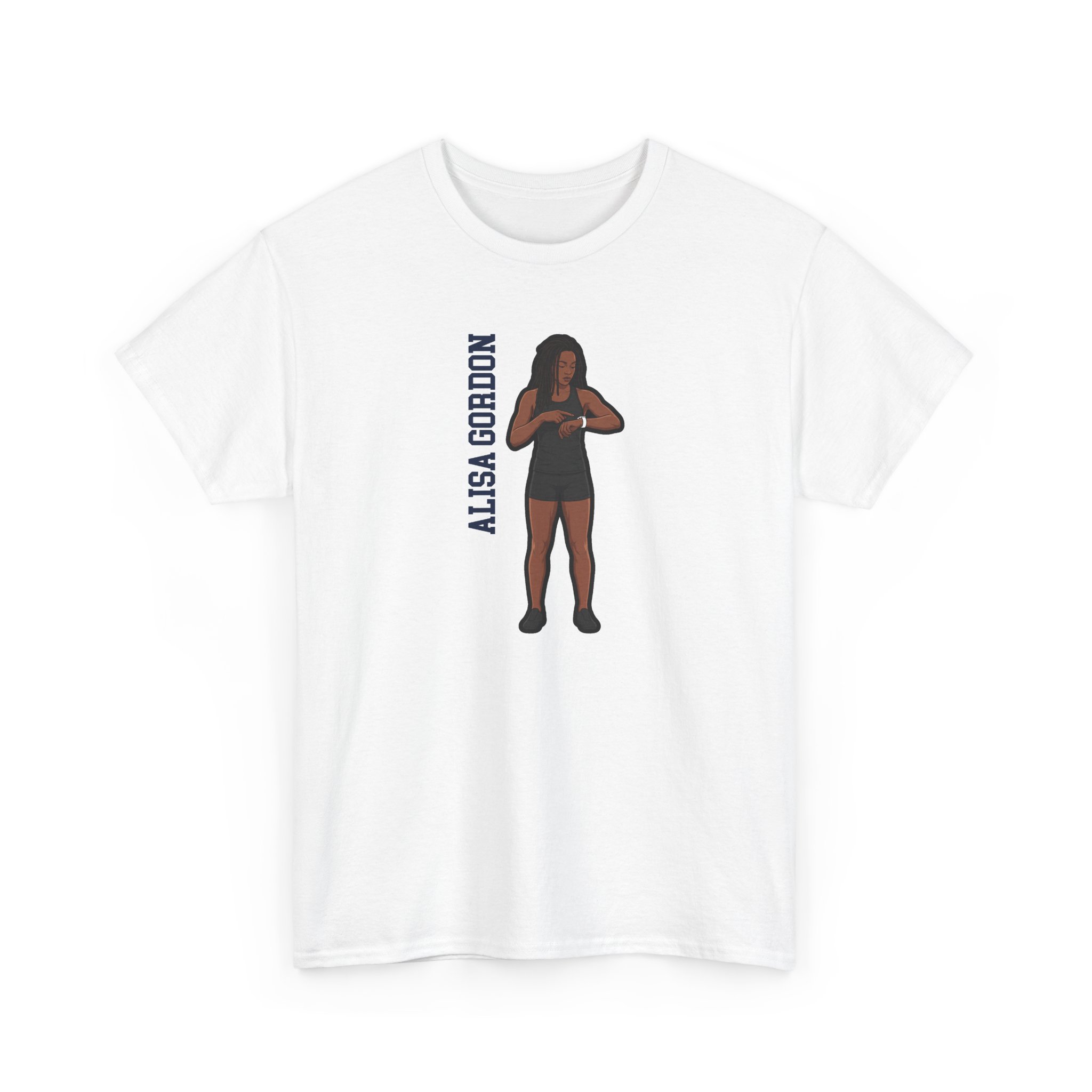 Tee — character_name_vertical in White