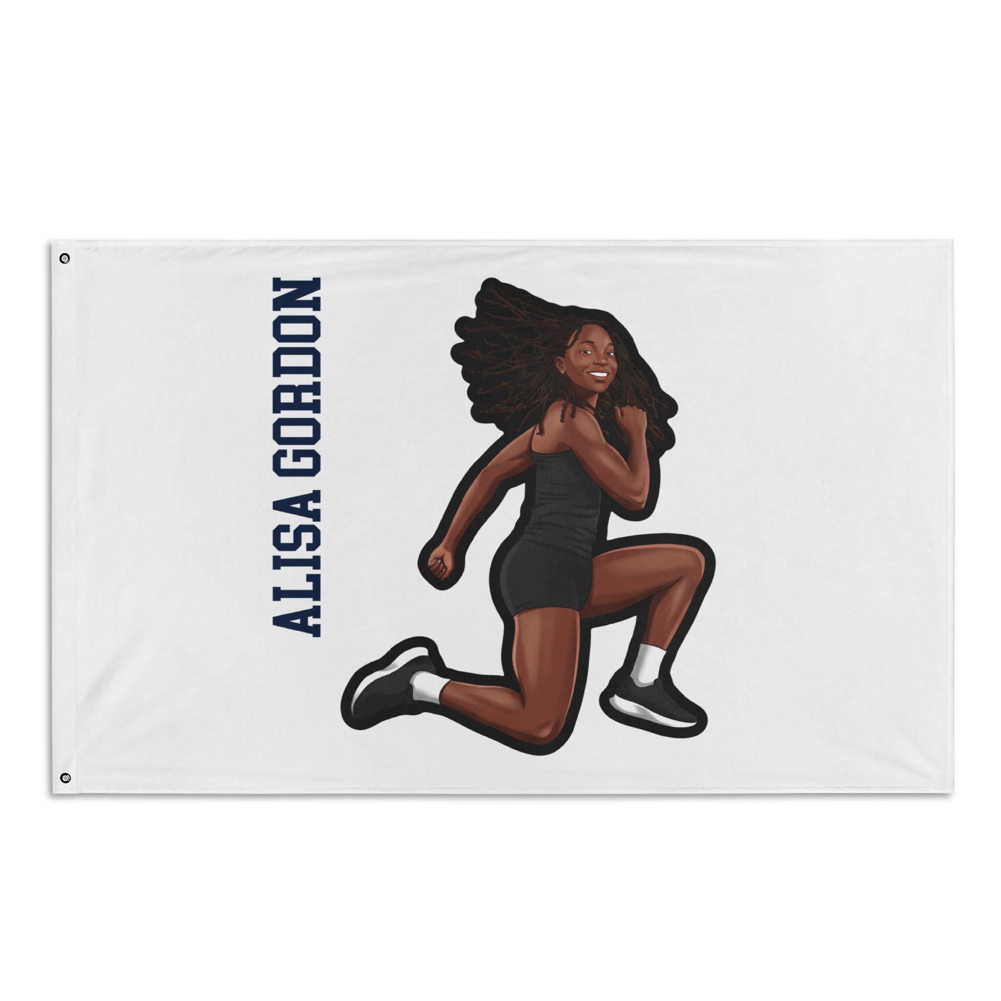 Flag (35 × 56 in) — character_name_vertical in Classic