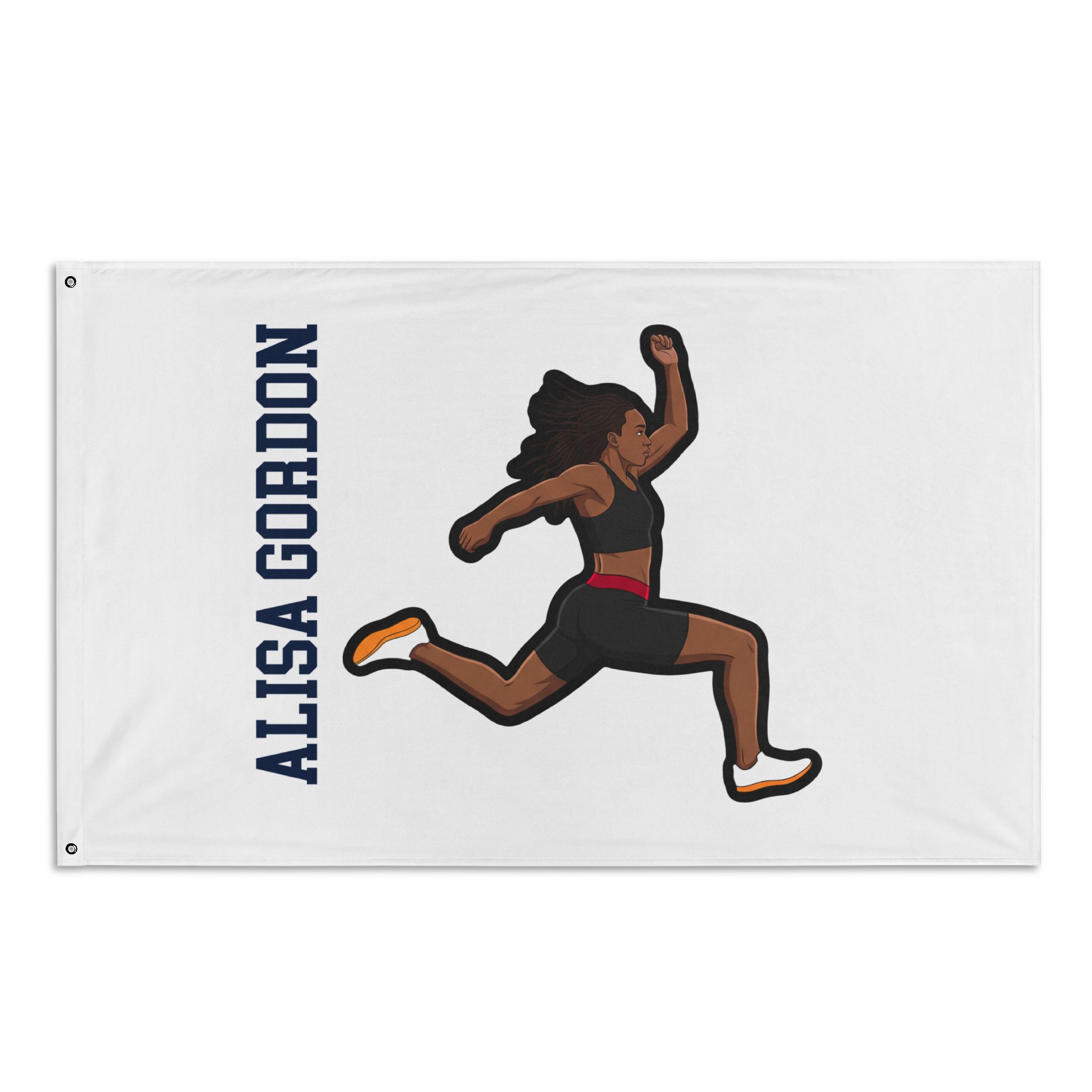 Flag (35 × 56 in) — character_name_vertical in Classic