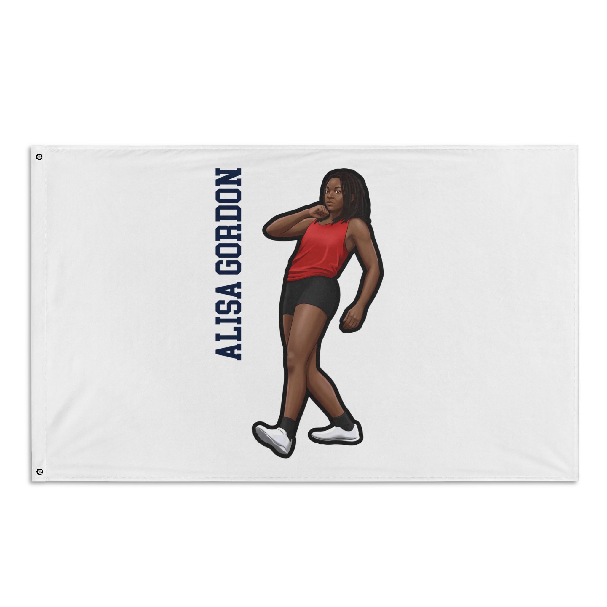 Flag (35 × 56 in) — character_name_vertical in Classic