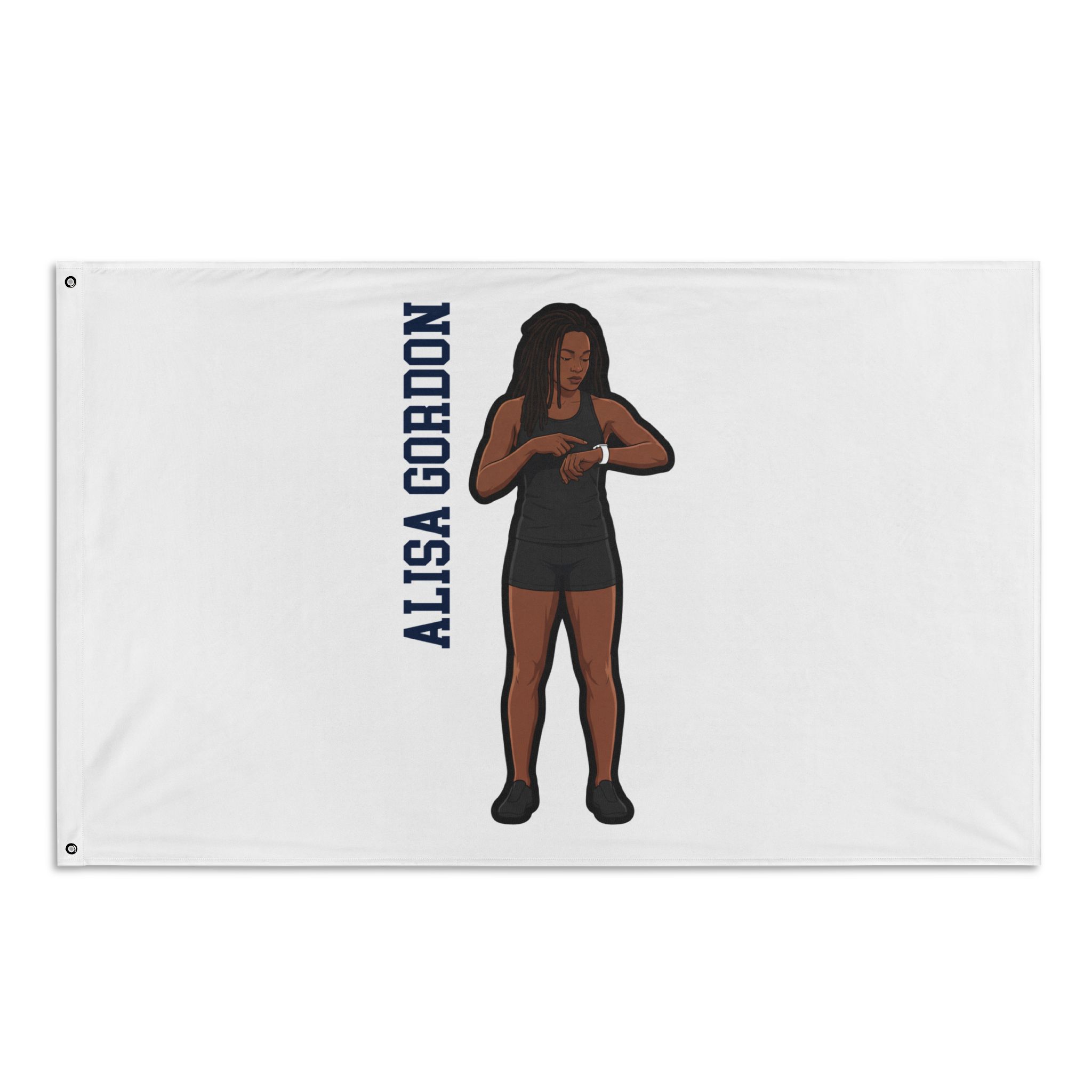 Flag (35 × 56 in) — character_name_vertical in Classic