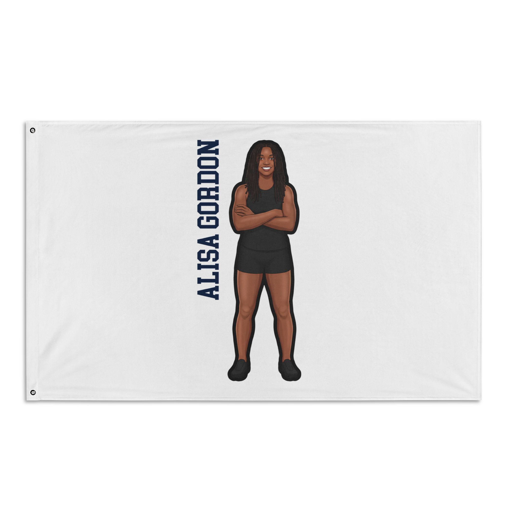 Flag (35 × 56 in) — character_name_vertical in Classic