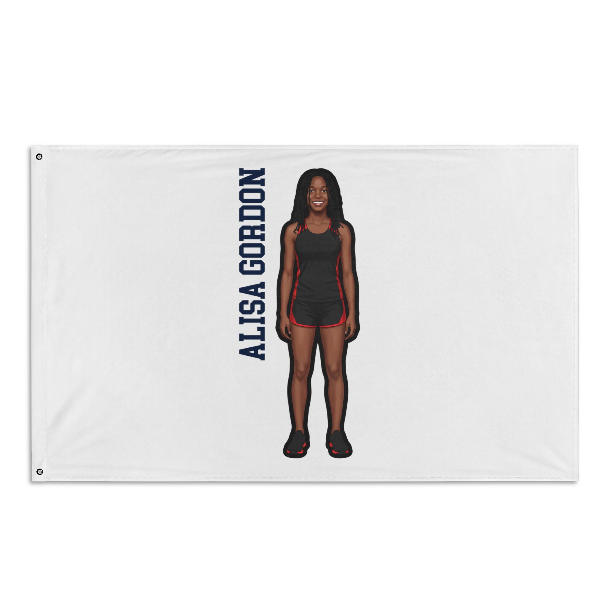 Flag (35 × 56 in) — character_name_vertical in Classic