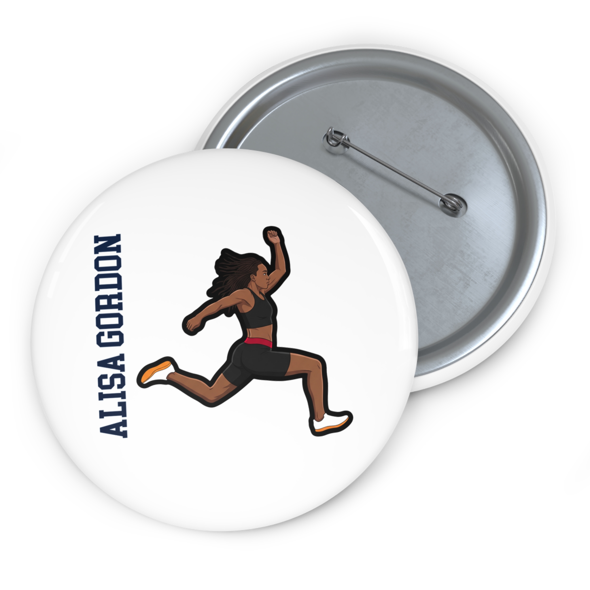 Game Day Pin — character_name_vertical in Classic