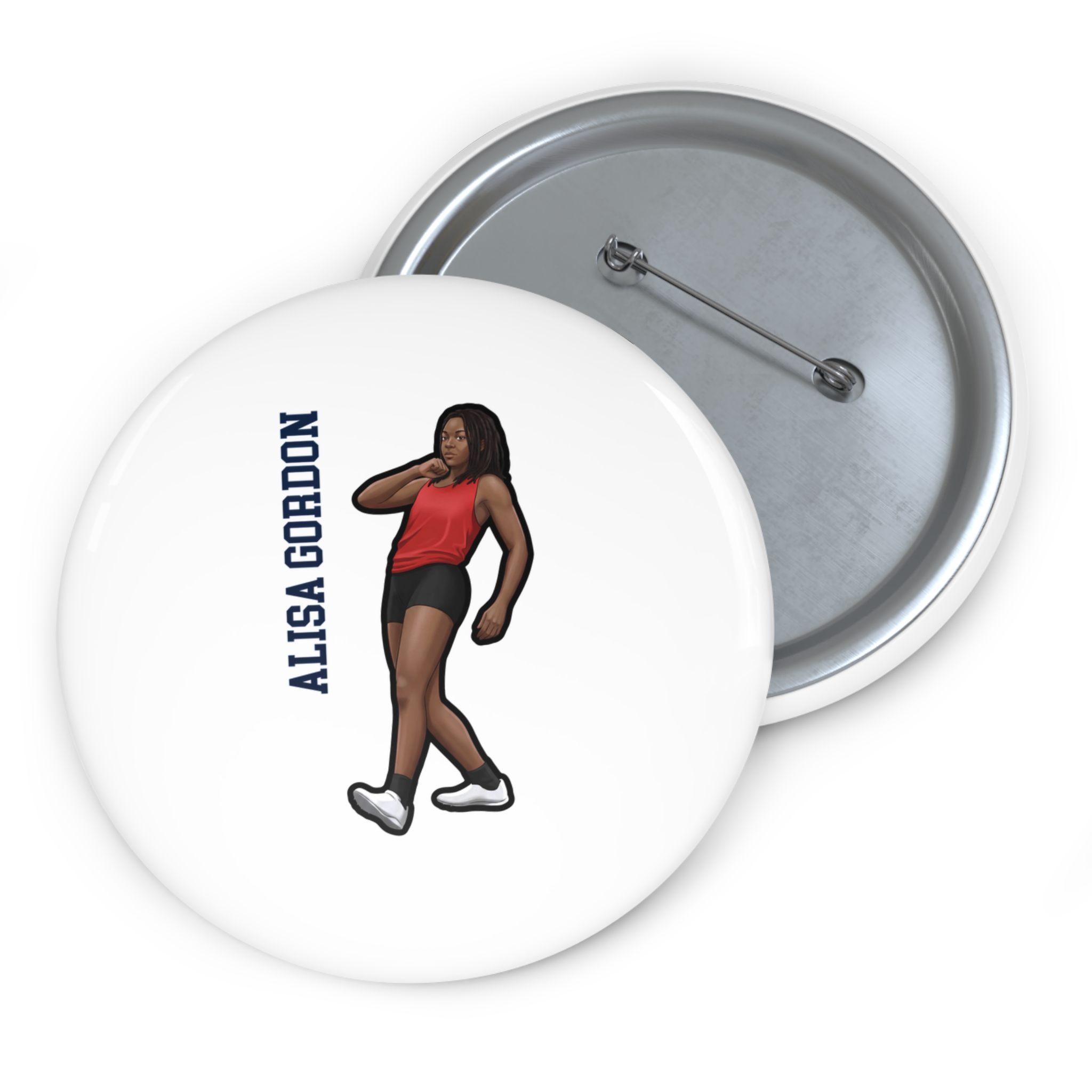 Game Day Pin — character_name_vertical in Classic