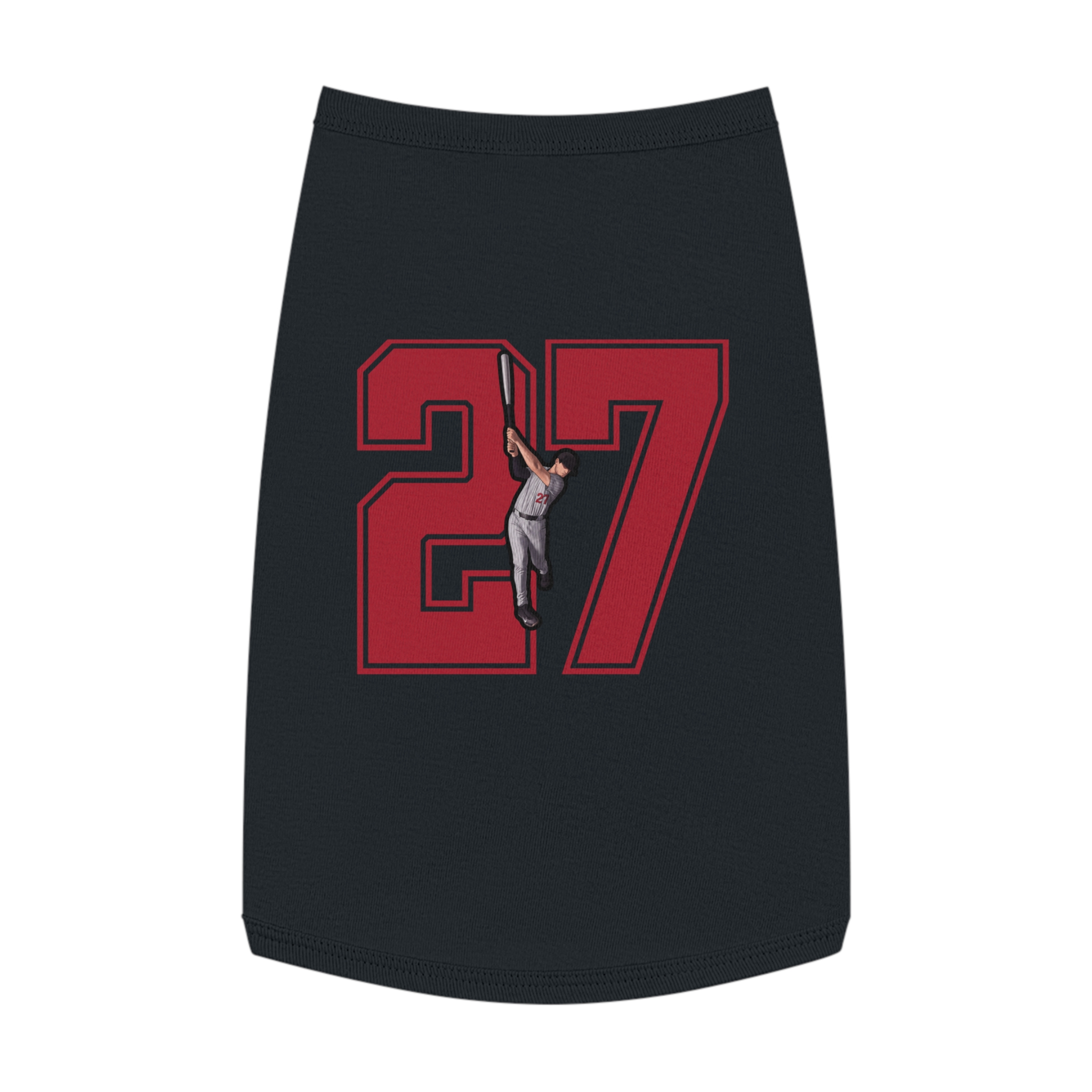 Pet Tank Top — character_number in Black