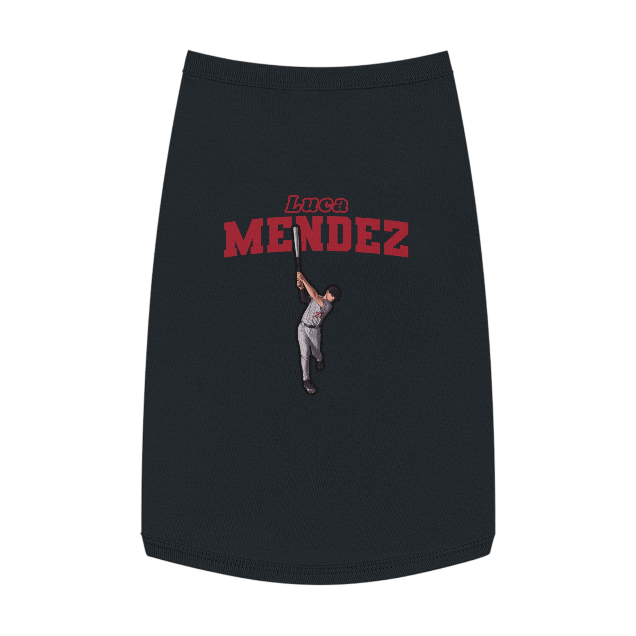 Pet Tank Top — character_name_arch in Black