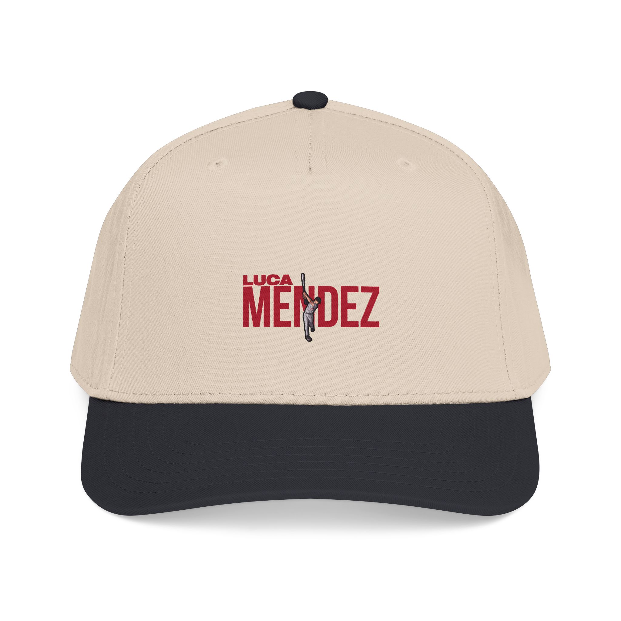 Baseball Cap — character_player_name in Black / Natural