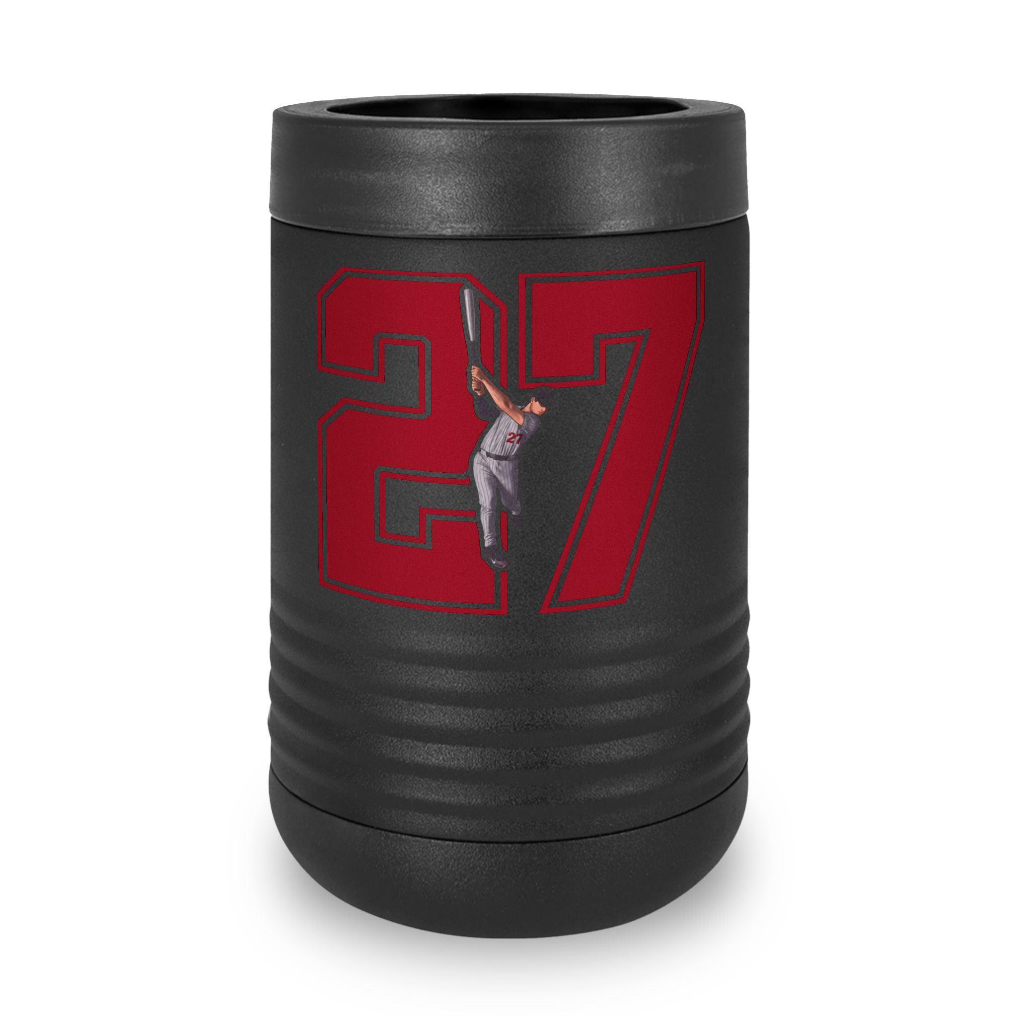 Stainless Can Cooler — character_number in Black