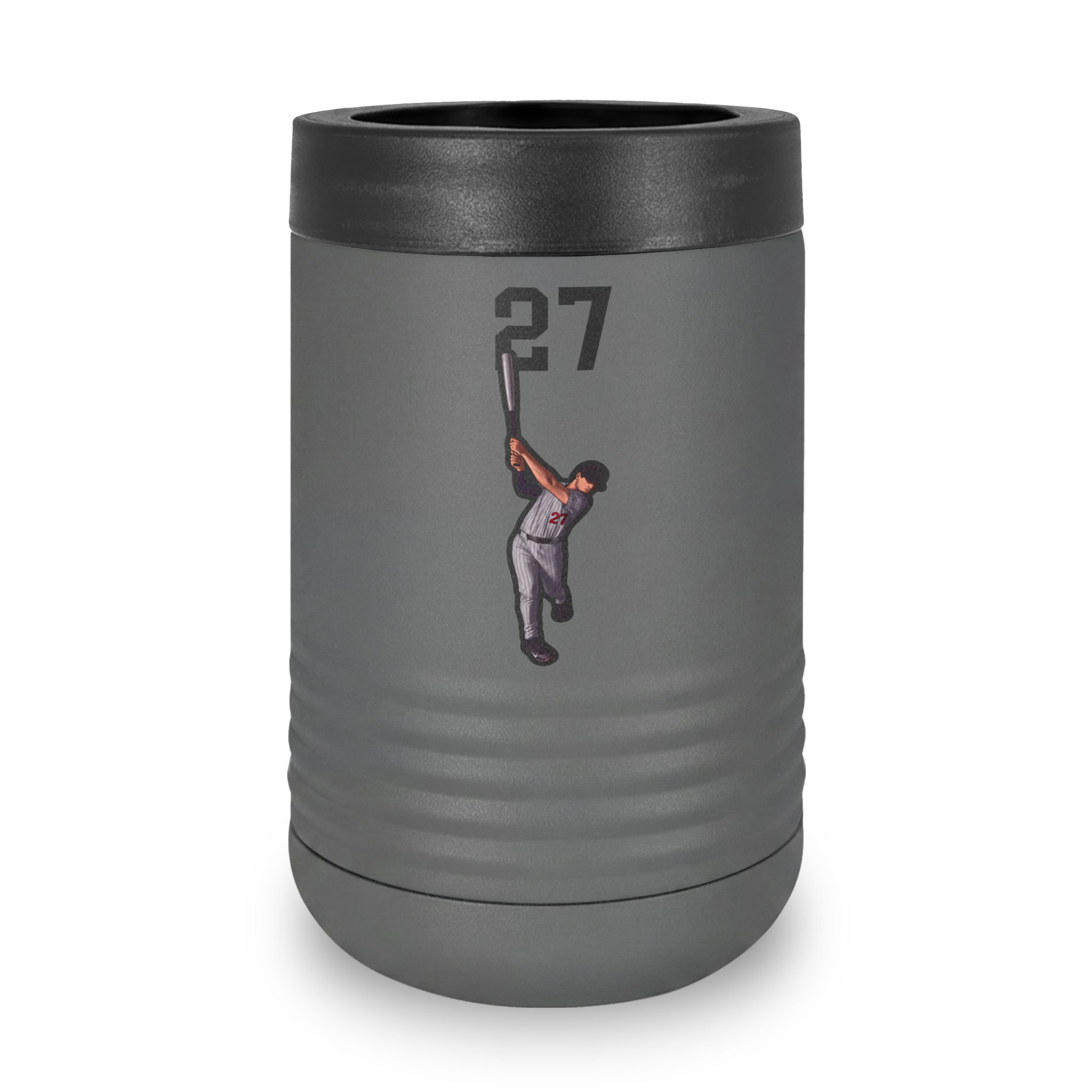 Stainless Can Cooler — character_number_top in Grey