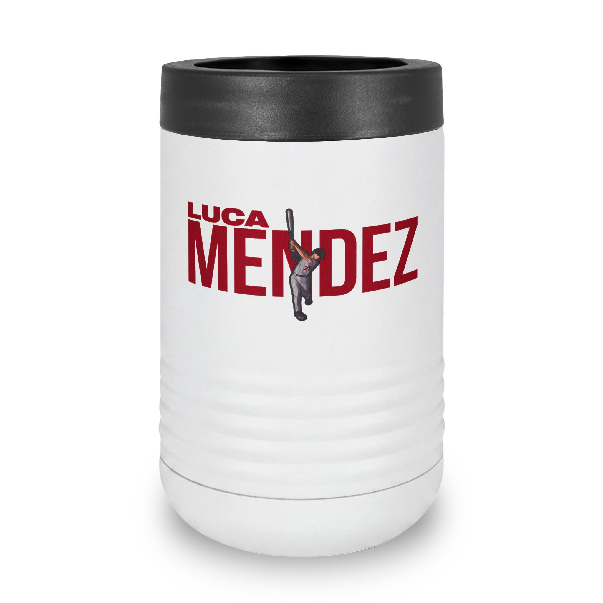 Stainless Can Cooler — character_player_name in White