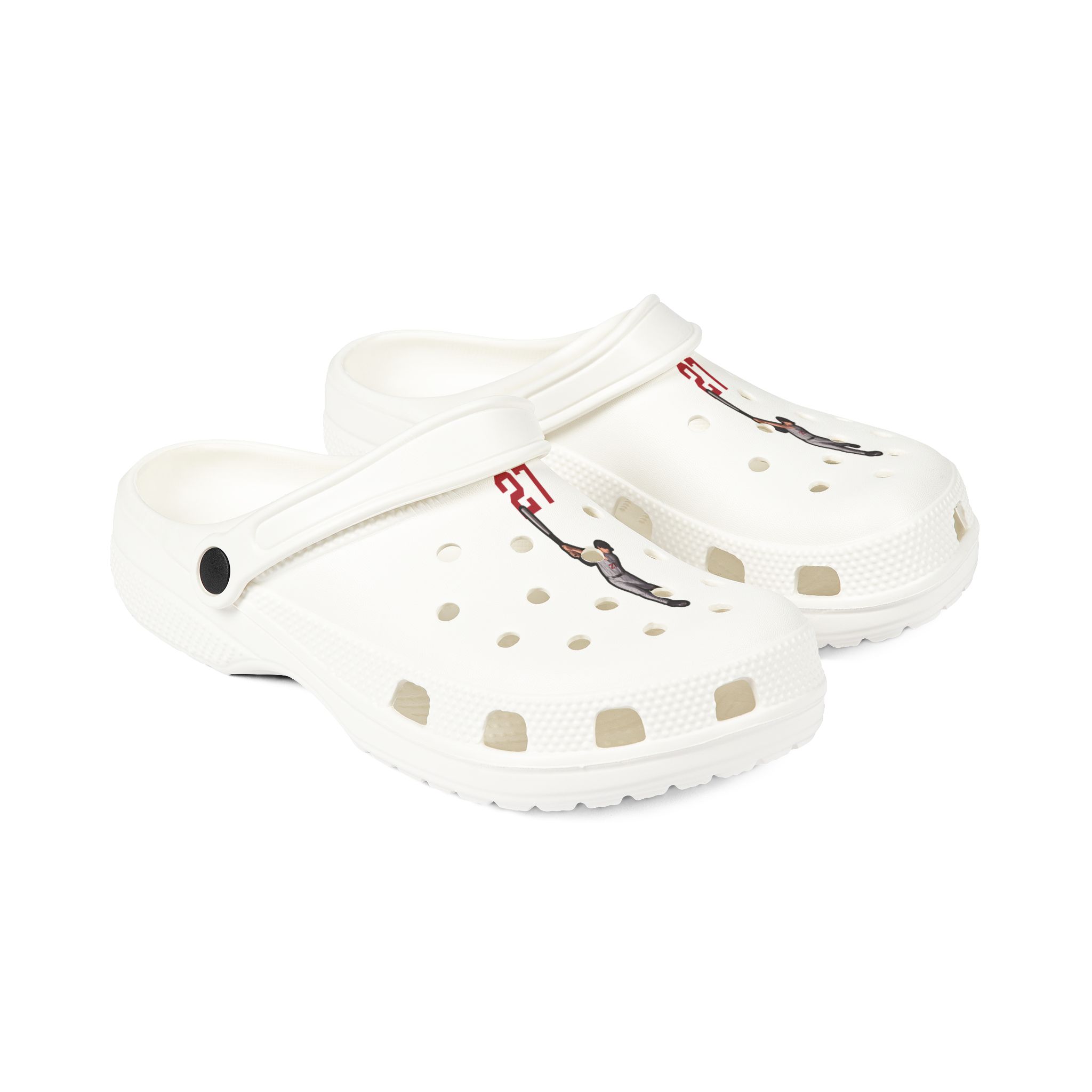 Rubber Clogs — character_number_top in White