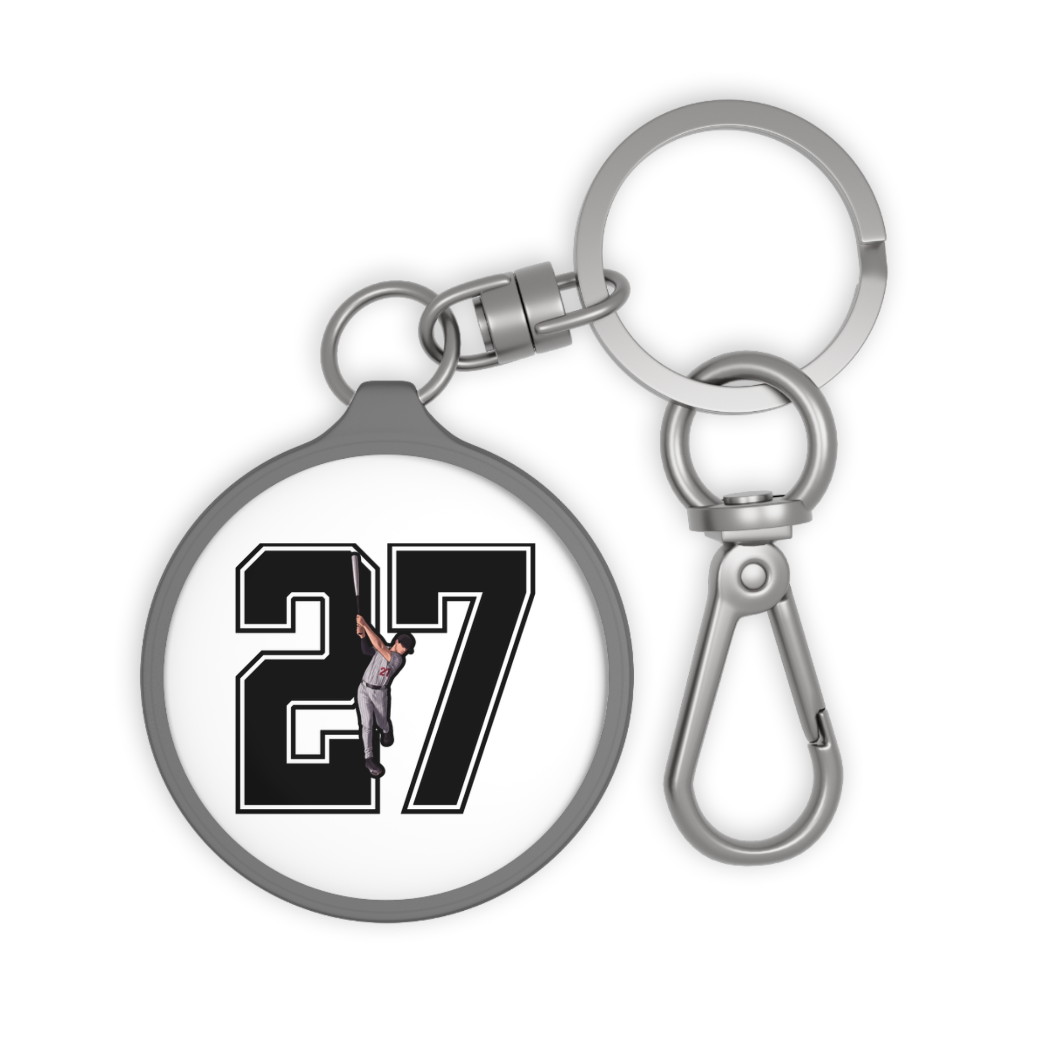 Keychain — character_number in Grey