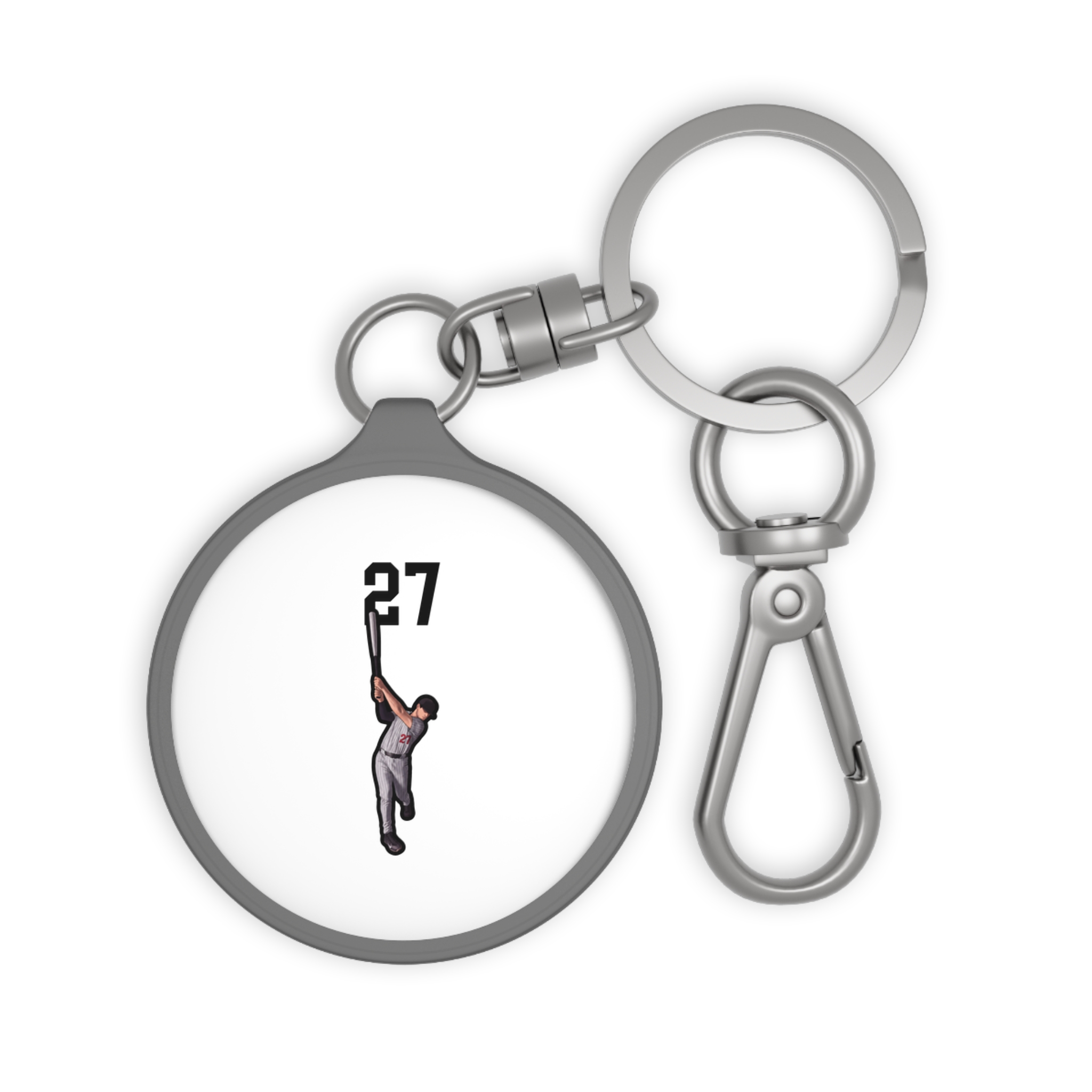Keychain — character_number_top in Grey