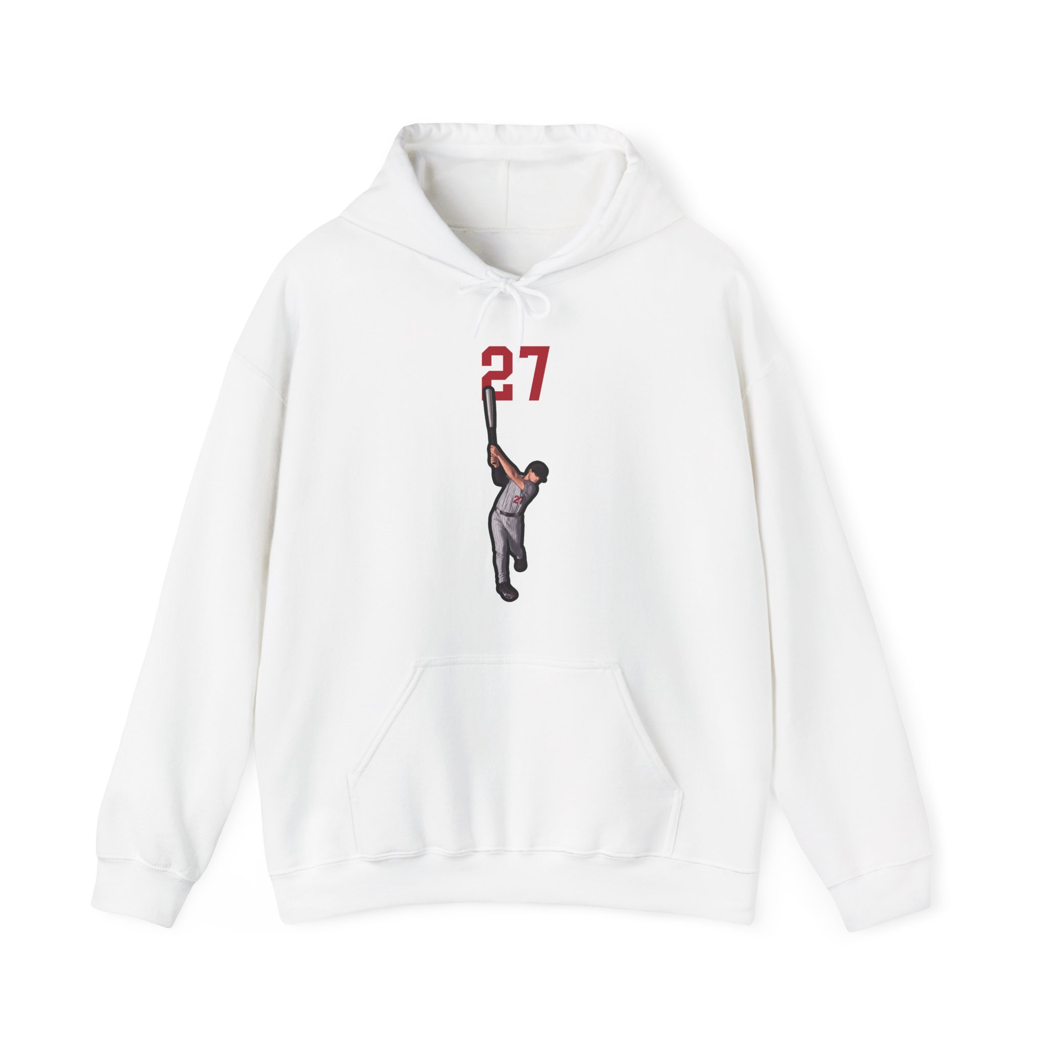Hoodie — character_number_top in White
