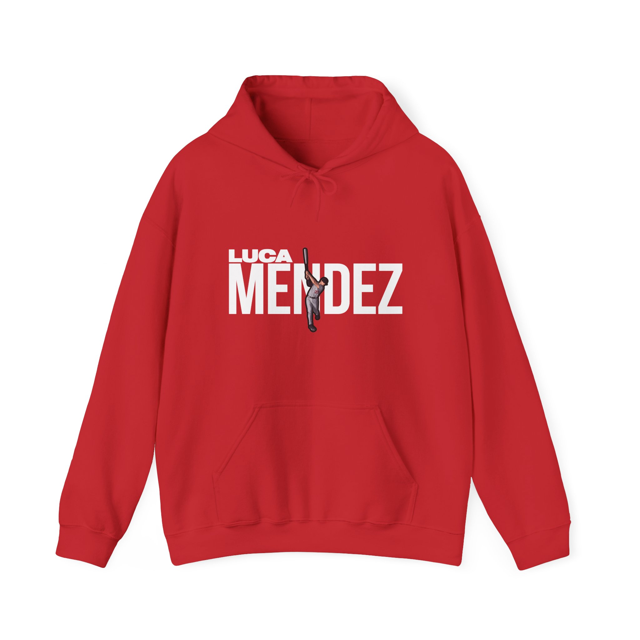 Hoodie — character_player_name in Red