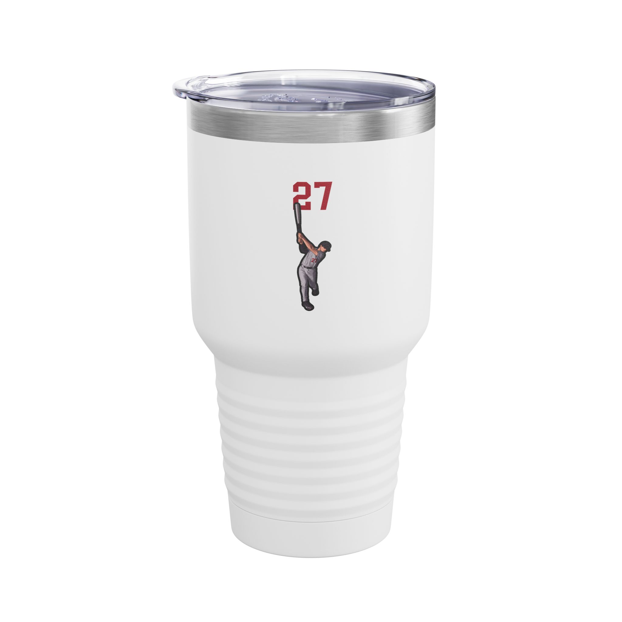 30oz Tumbler — character_number_top in White