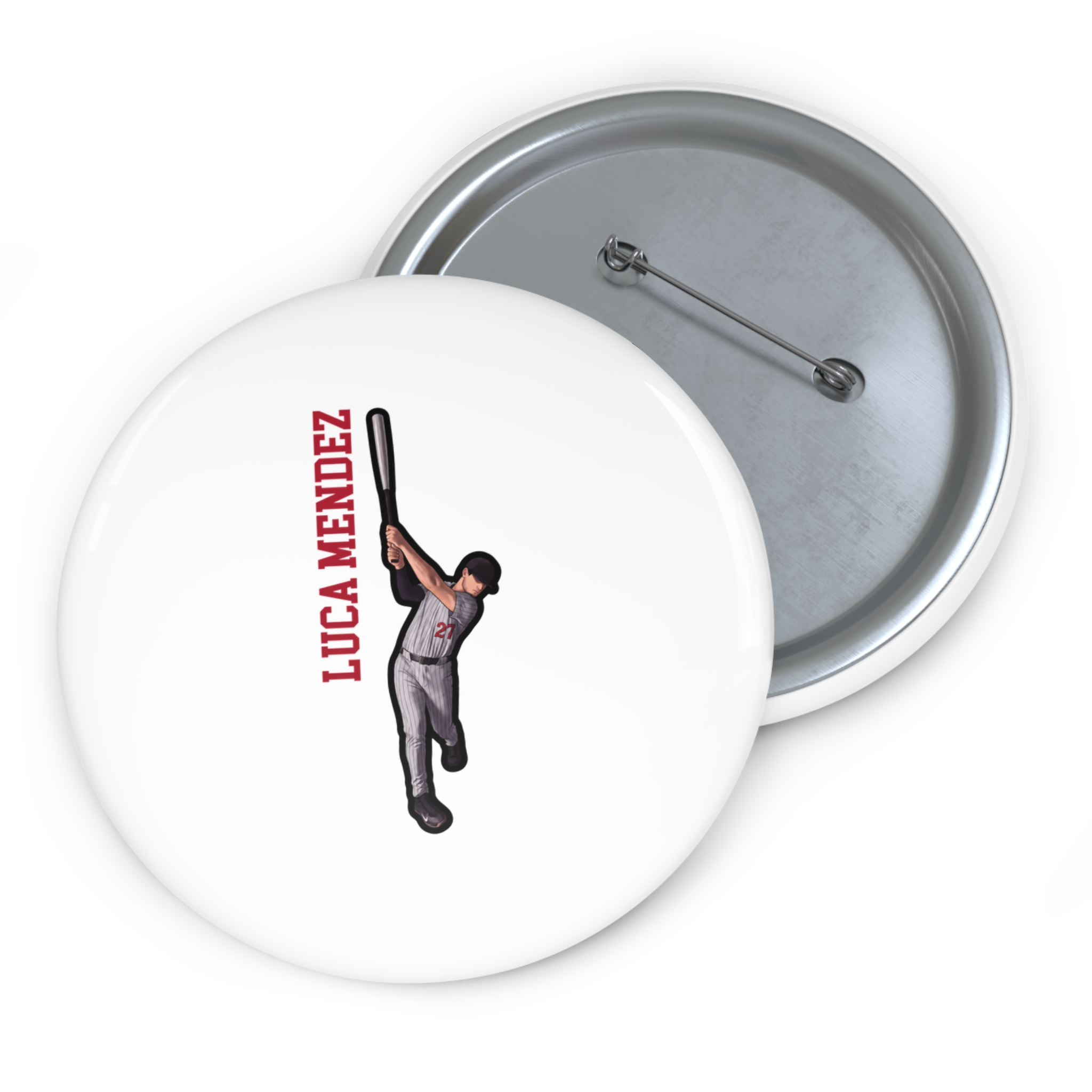 Game Day Pin — character_name_vertical in Classic