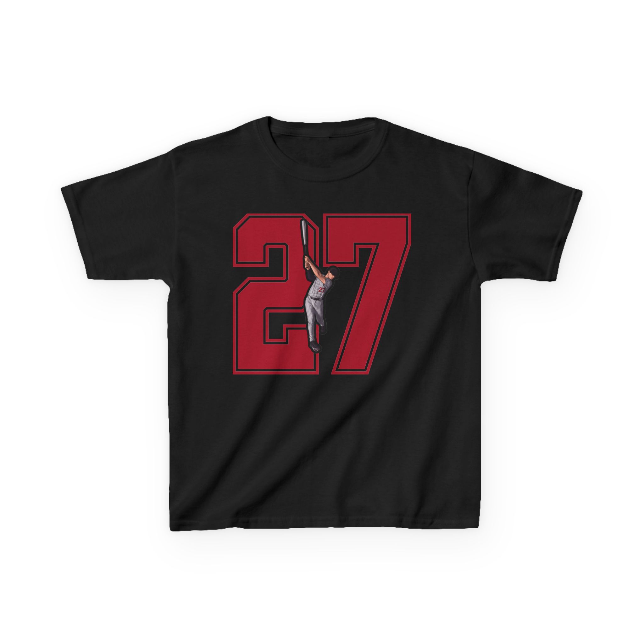 Youth Tee — character_number in Black