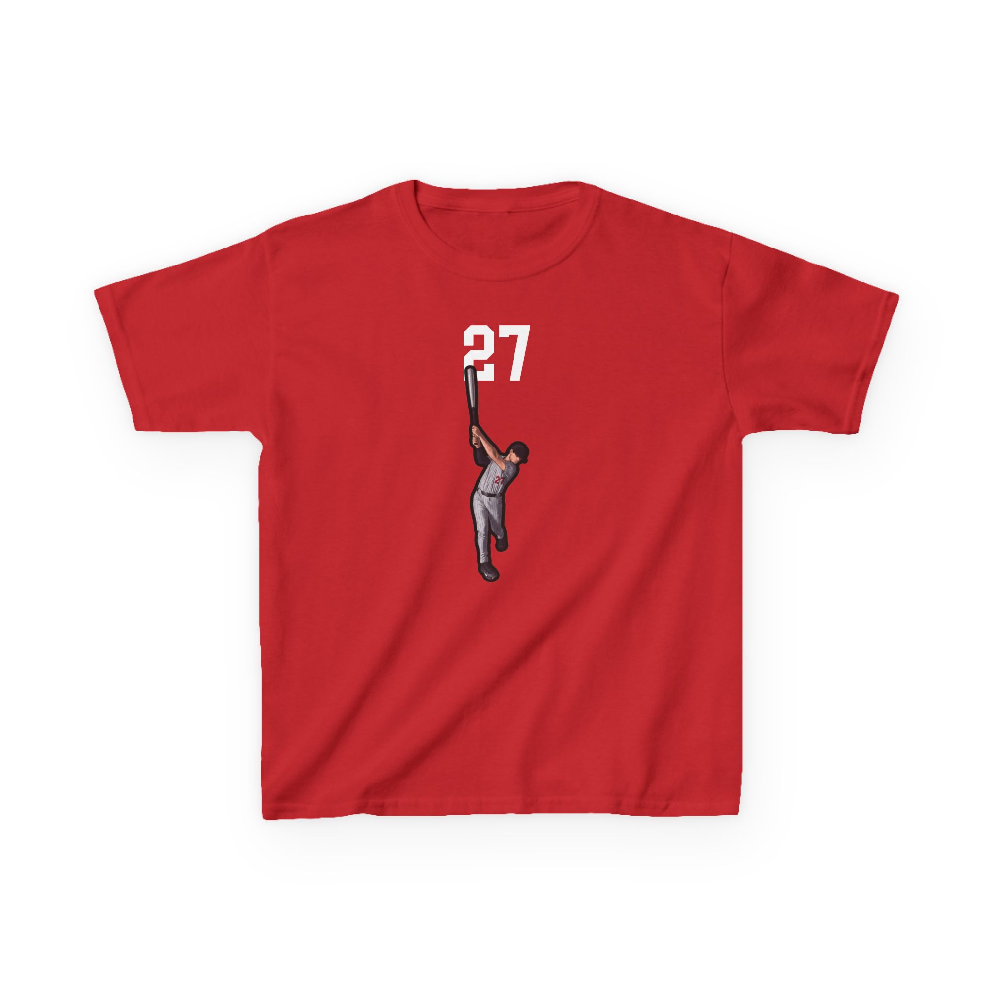 Youth Tee — character_number_top in Red