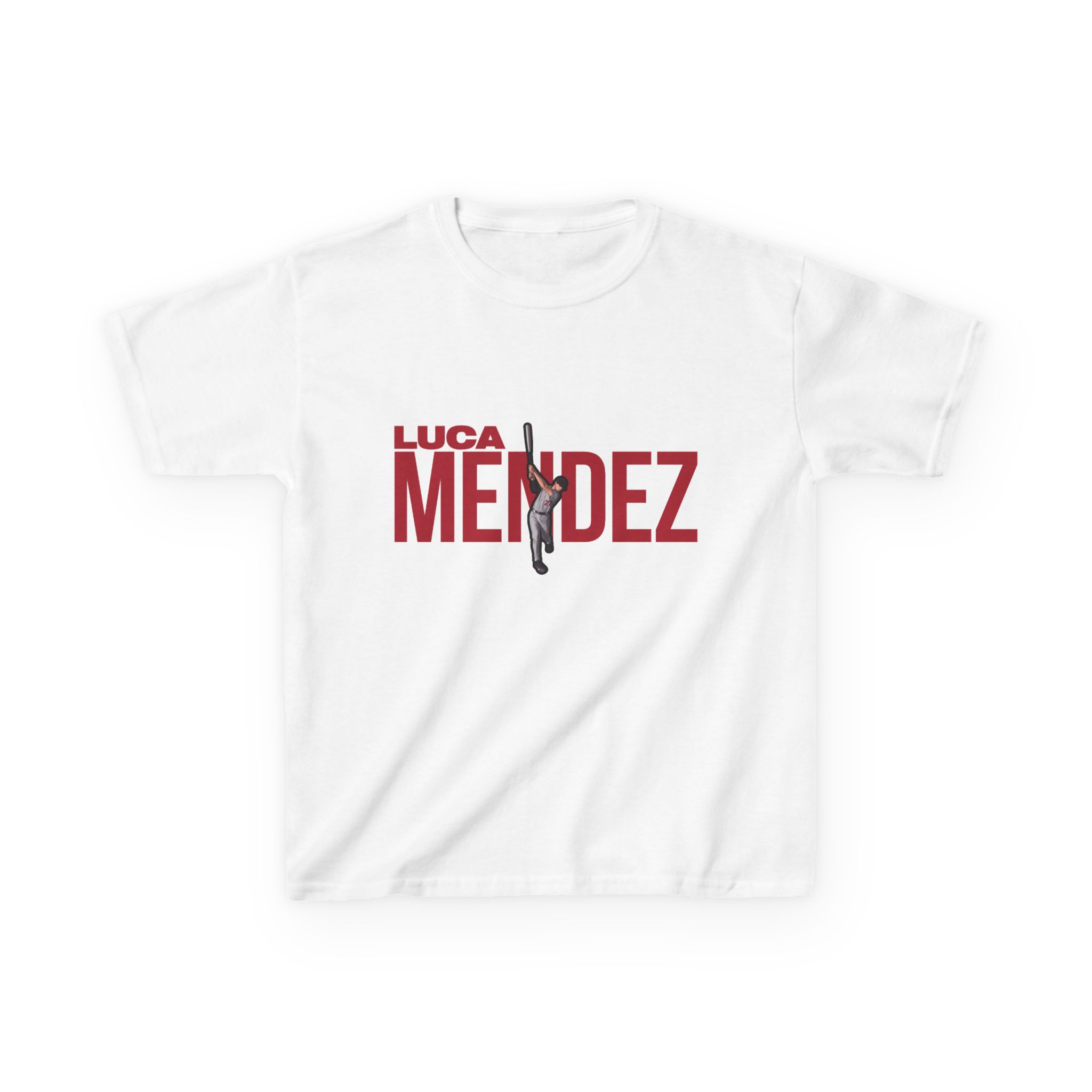 Youth Tee — character_player_name in White
