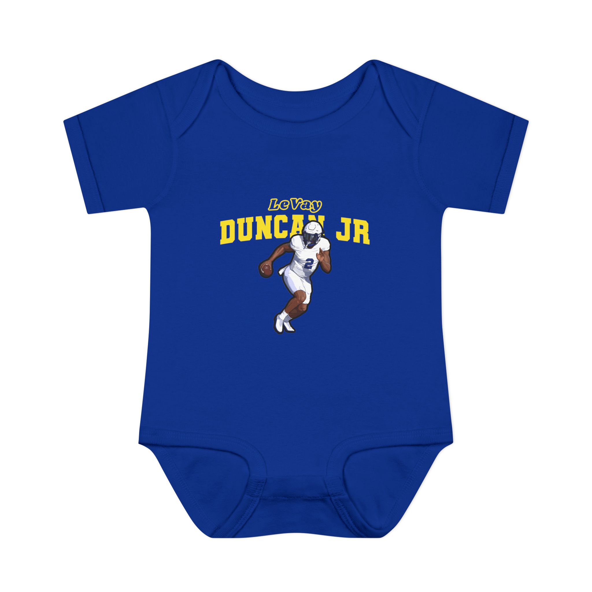 Baby Onesie — character_name_arch in Royal