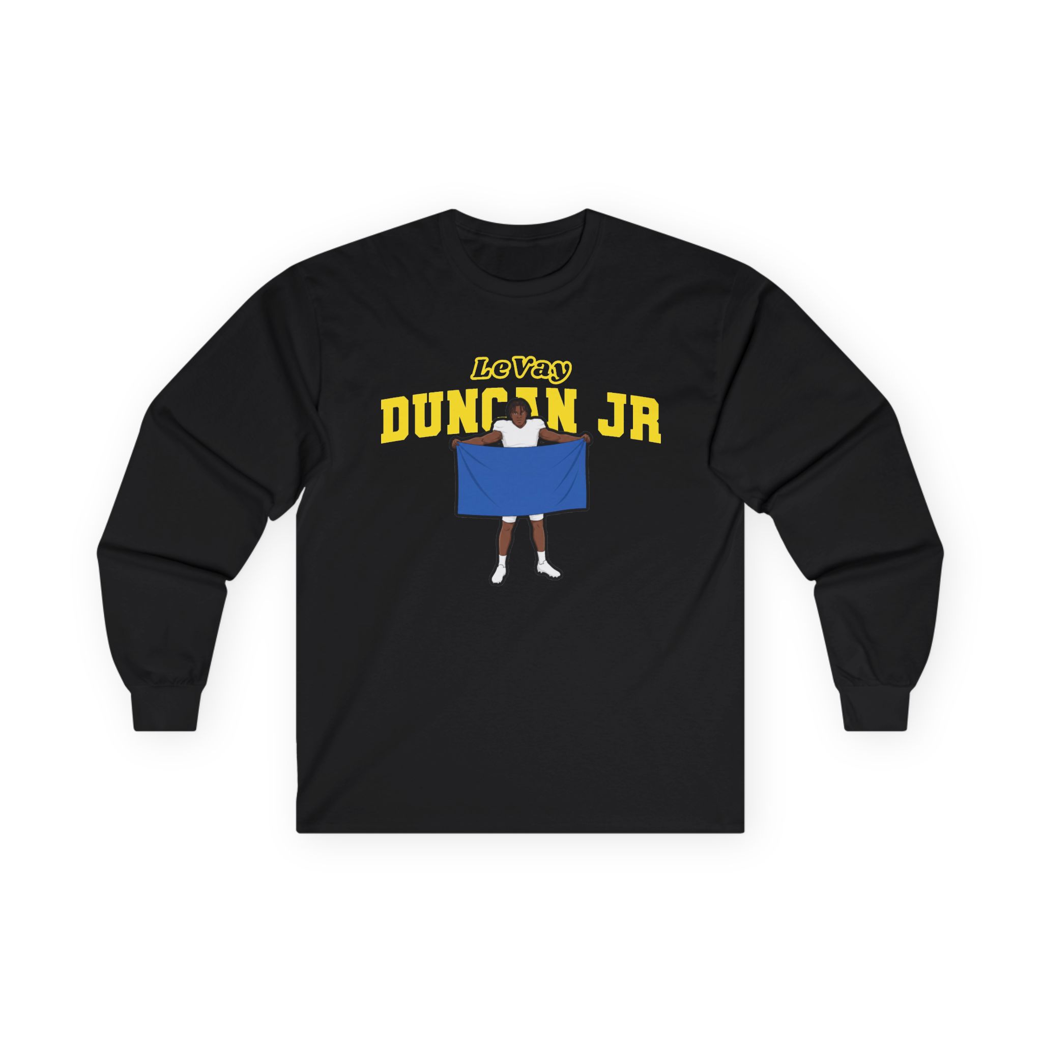 Long Sleeve Tee — character_name_arch in Black