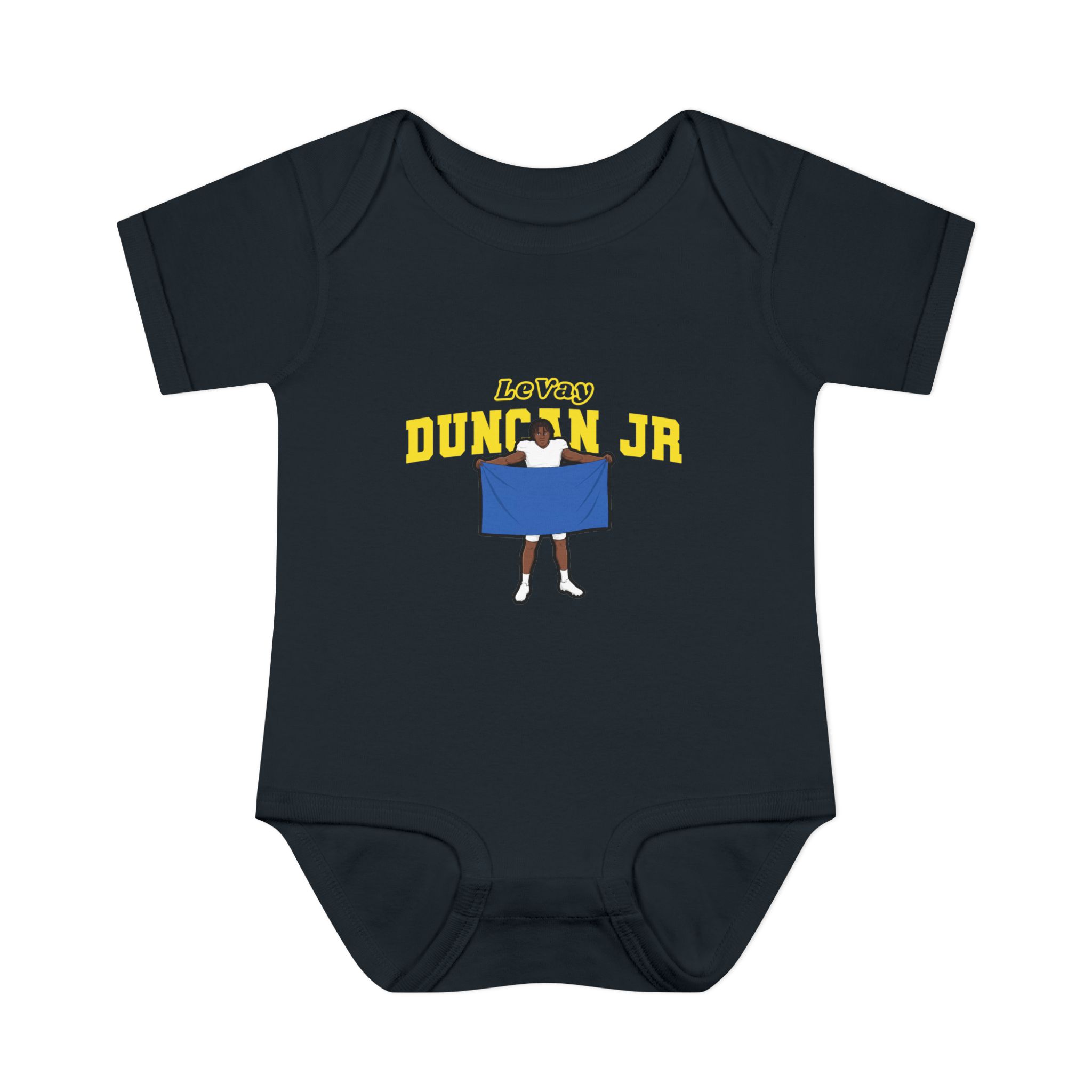 Baby Onesie — character_name_arch in Black